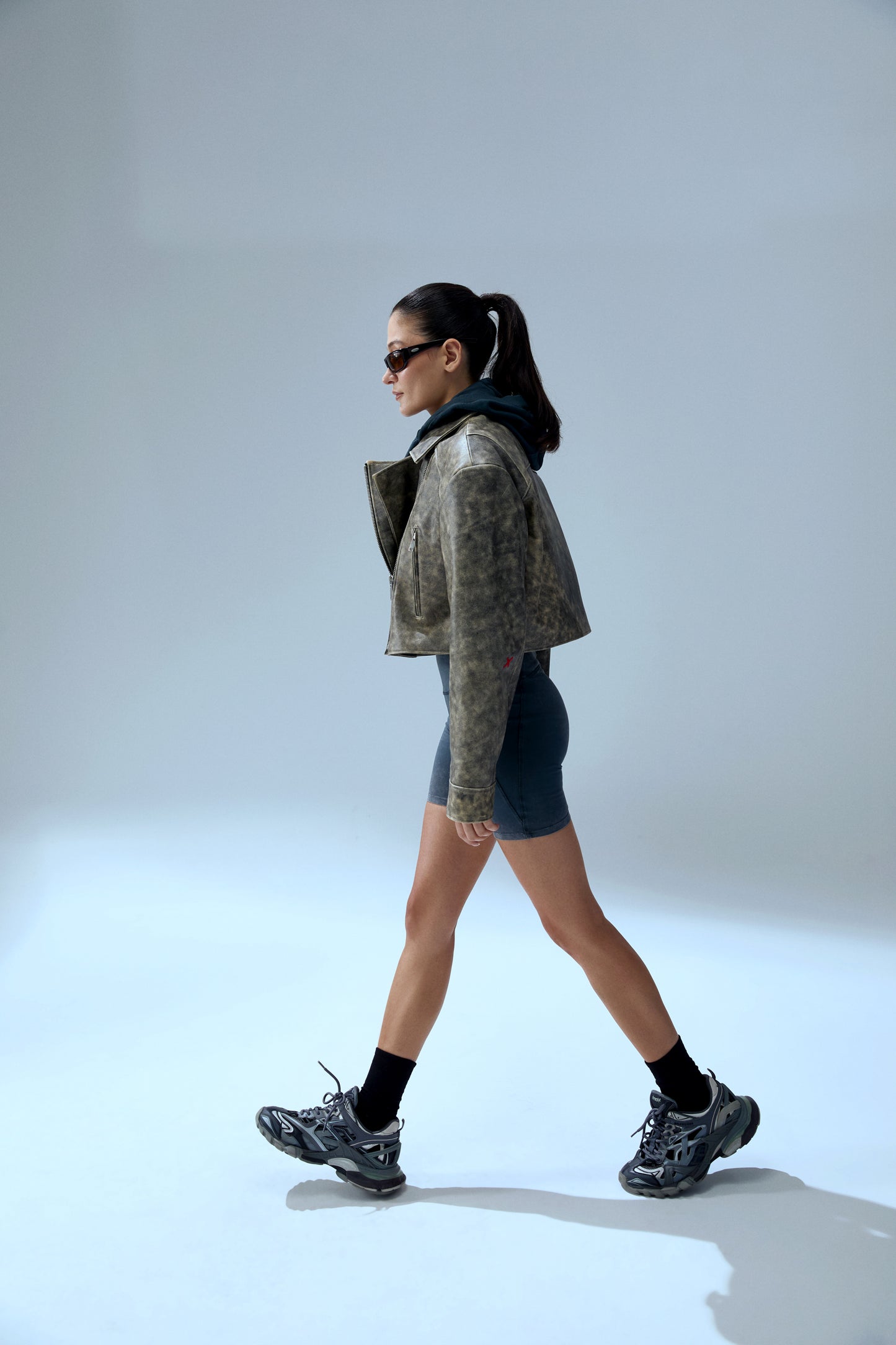 Your *itch Yıkama Efektli Deri Ceket