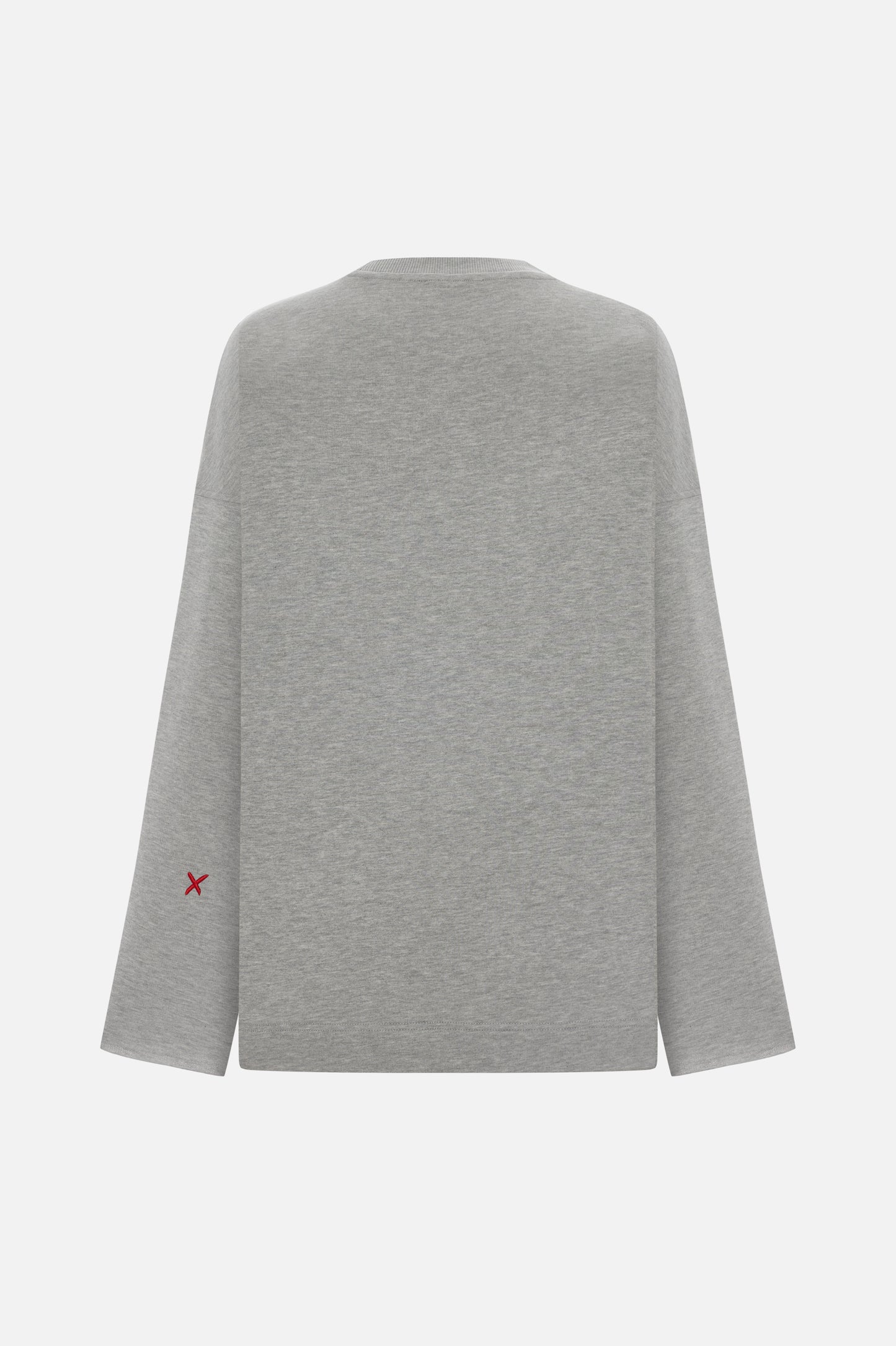Oversize Fit Erkek Gri Sweatshirt