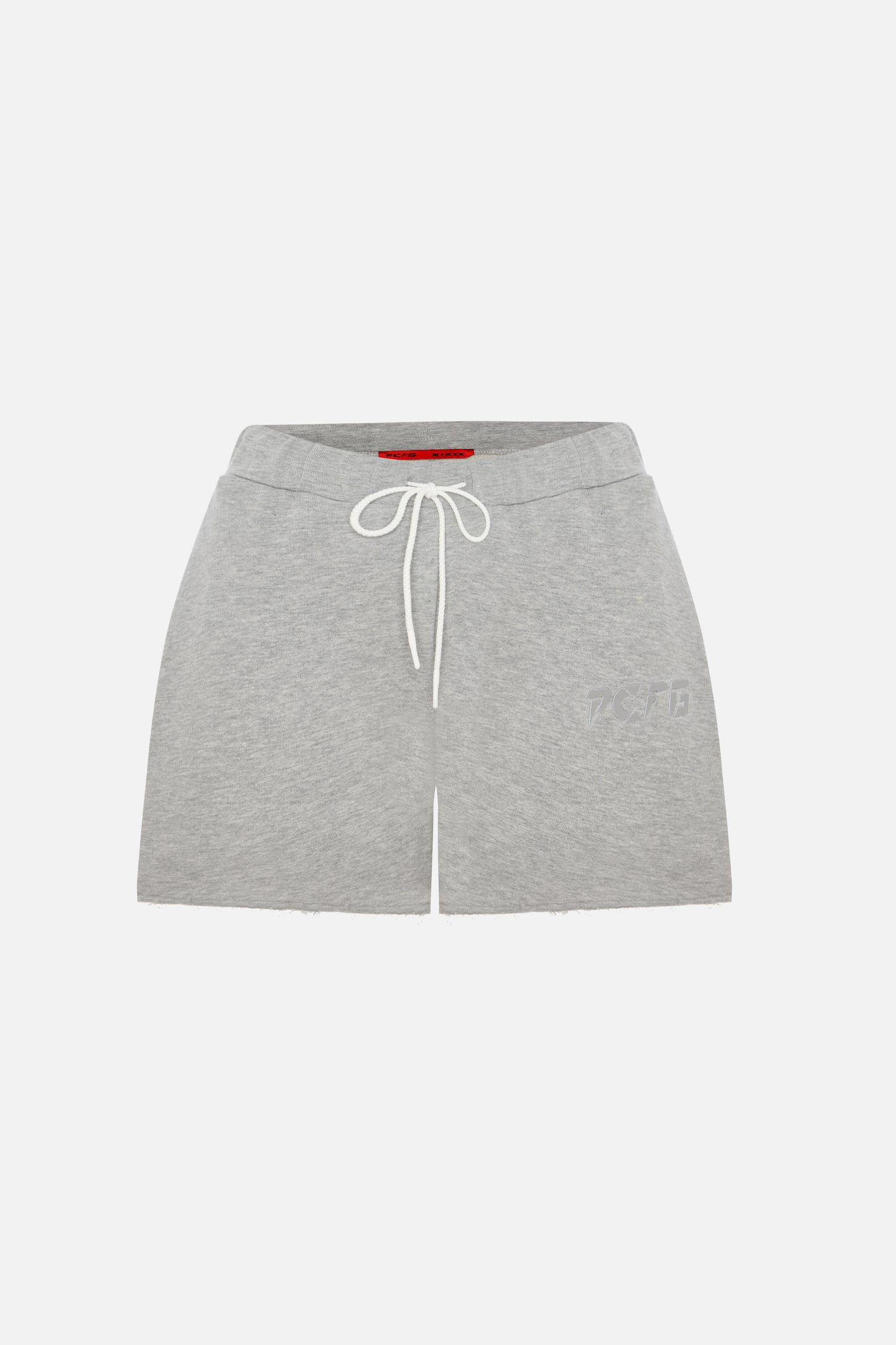 Women's Grey Relaxed Fit Drawstring Shorts