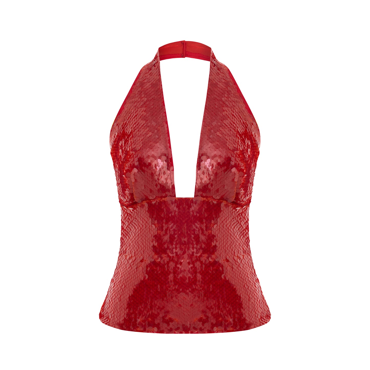 Euphoria Payetli Boyun  Bağlamalı Üst