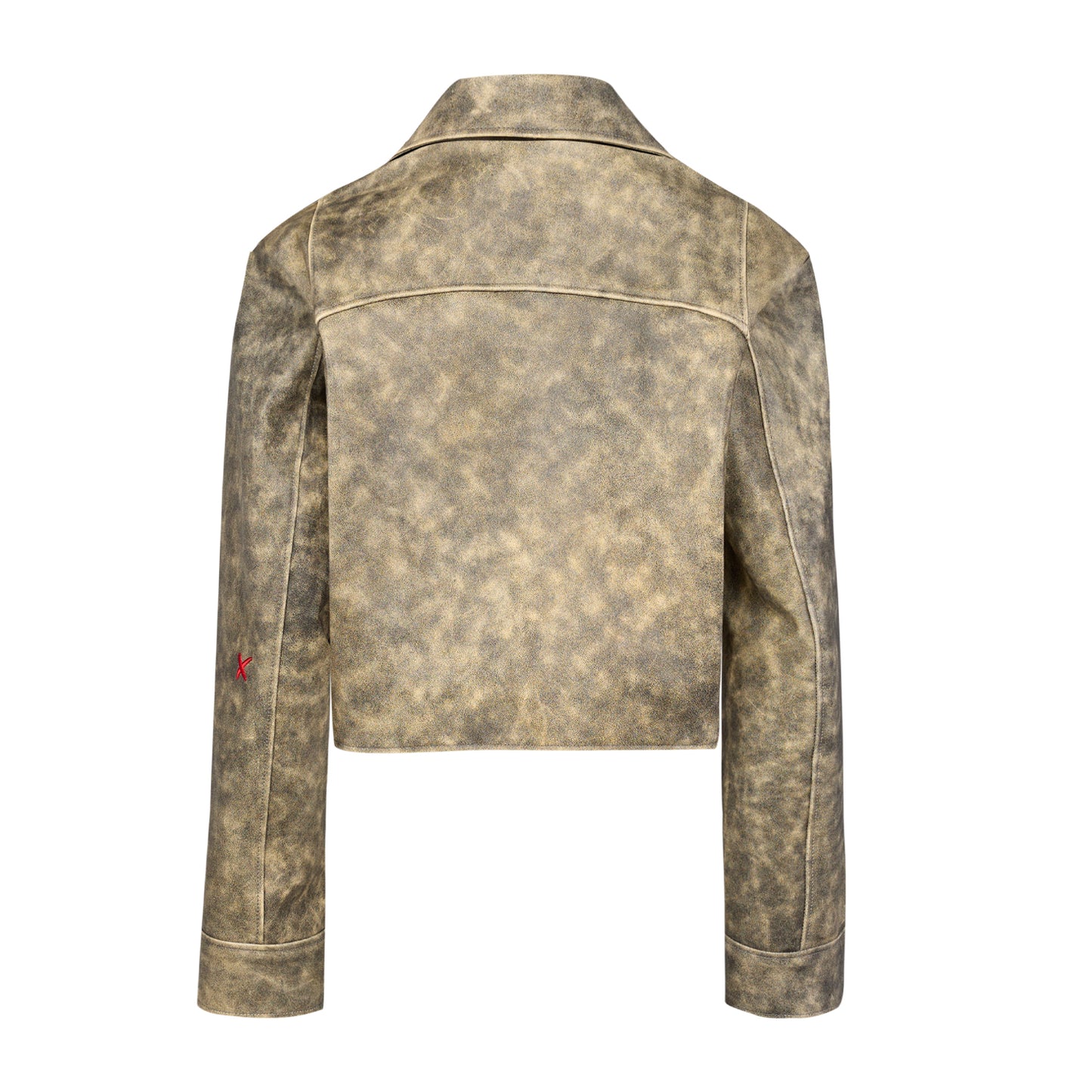 Your *itch Yıkama Efektli Deri Ceket