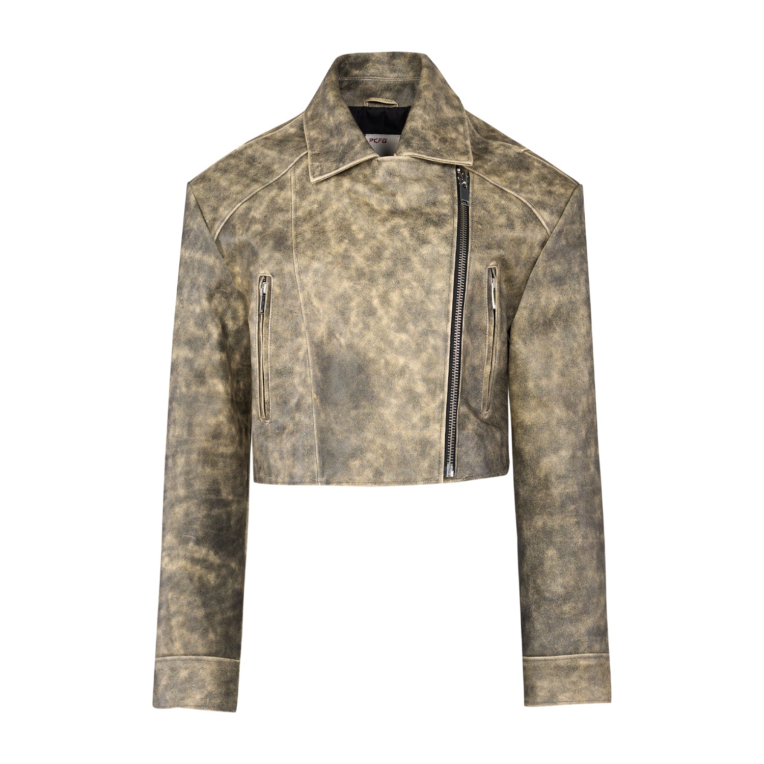 YOUR *ITCH WASH EFFECT LEATHER JACKET