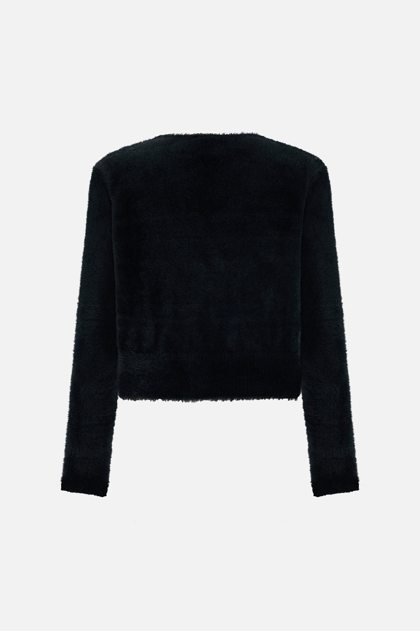 Women's Black Wrap Knit Sweater