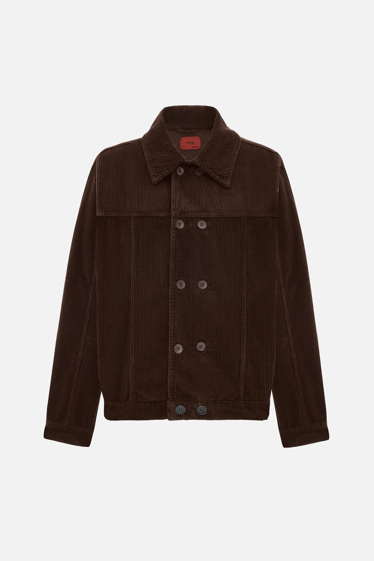 Oversize Denim Erkek Kahverengi Ceket