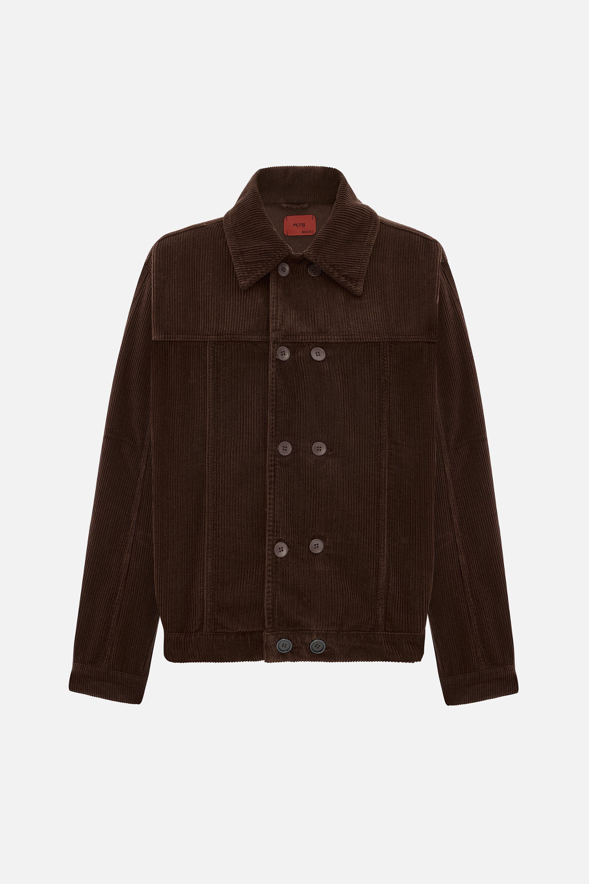 Oversize Denim Erkek Kahverengi Ceket
