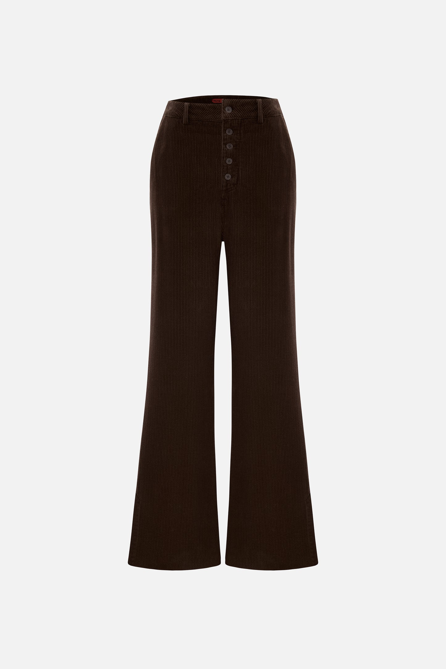Men's Brown Flared Denim Pants