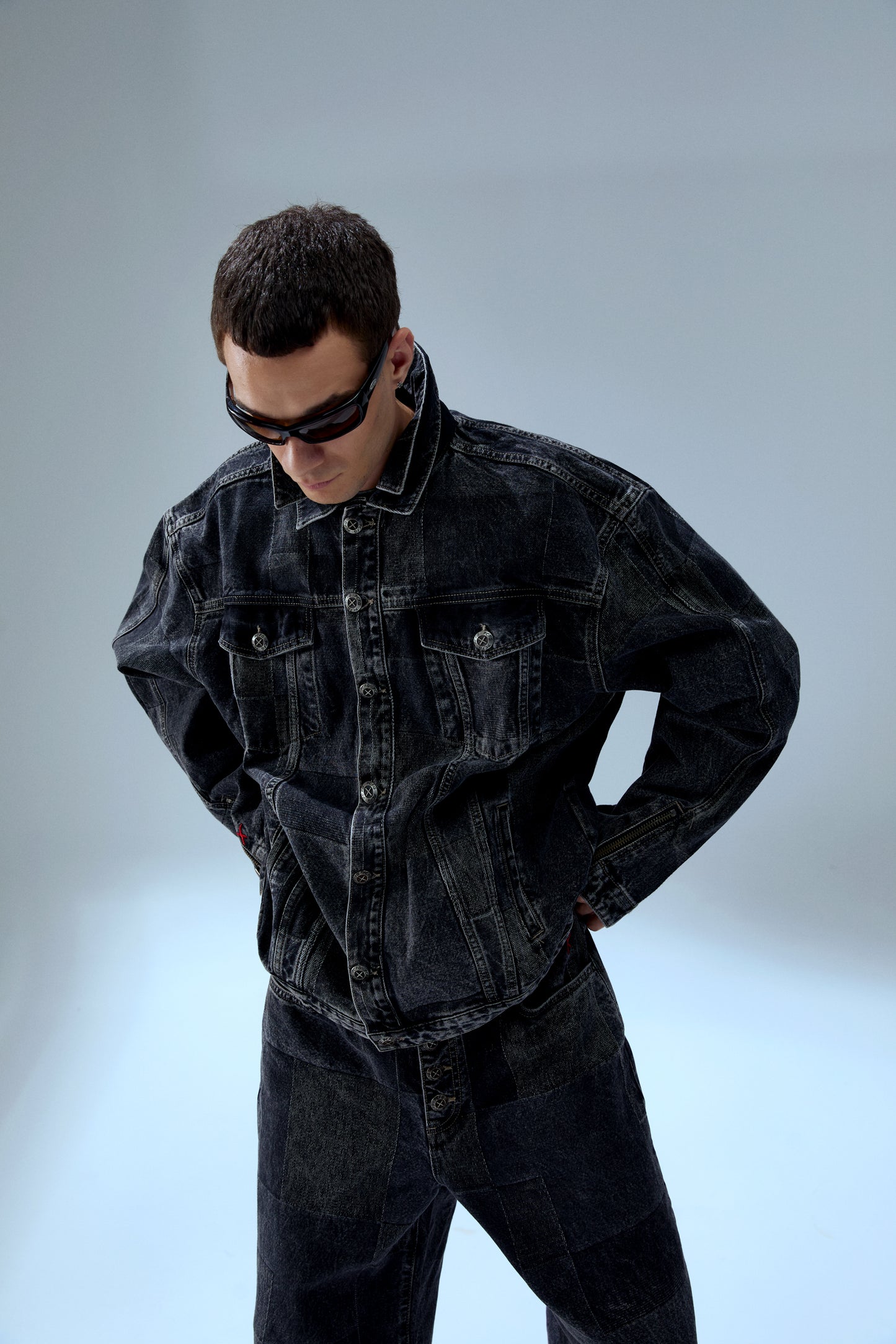 Your *itch Renk Bloklu Denim Pantolon