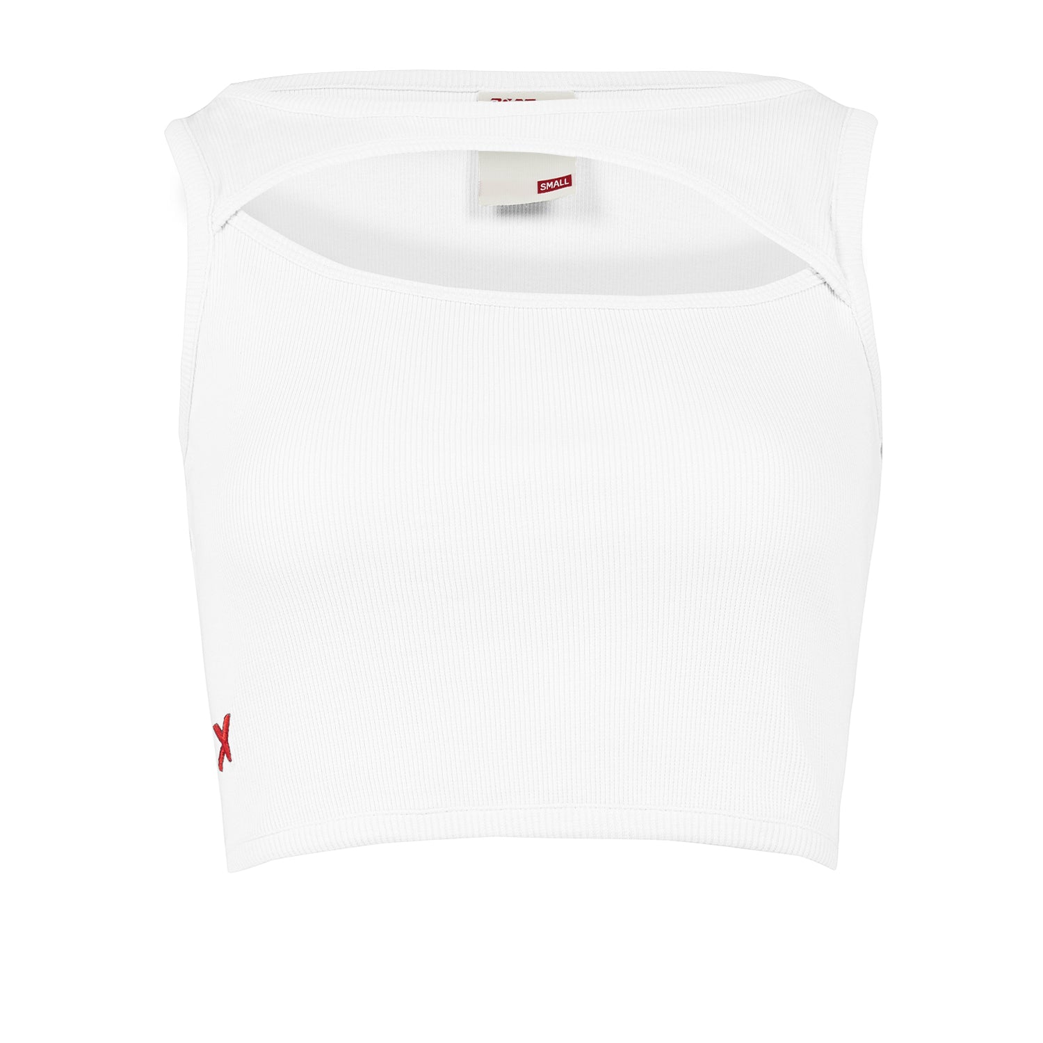 Free Heaven Rib Crop Tank Top - Blanc De Blanc