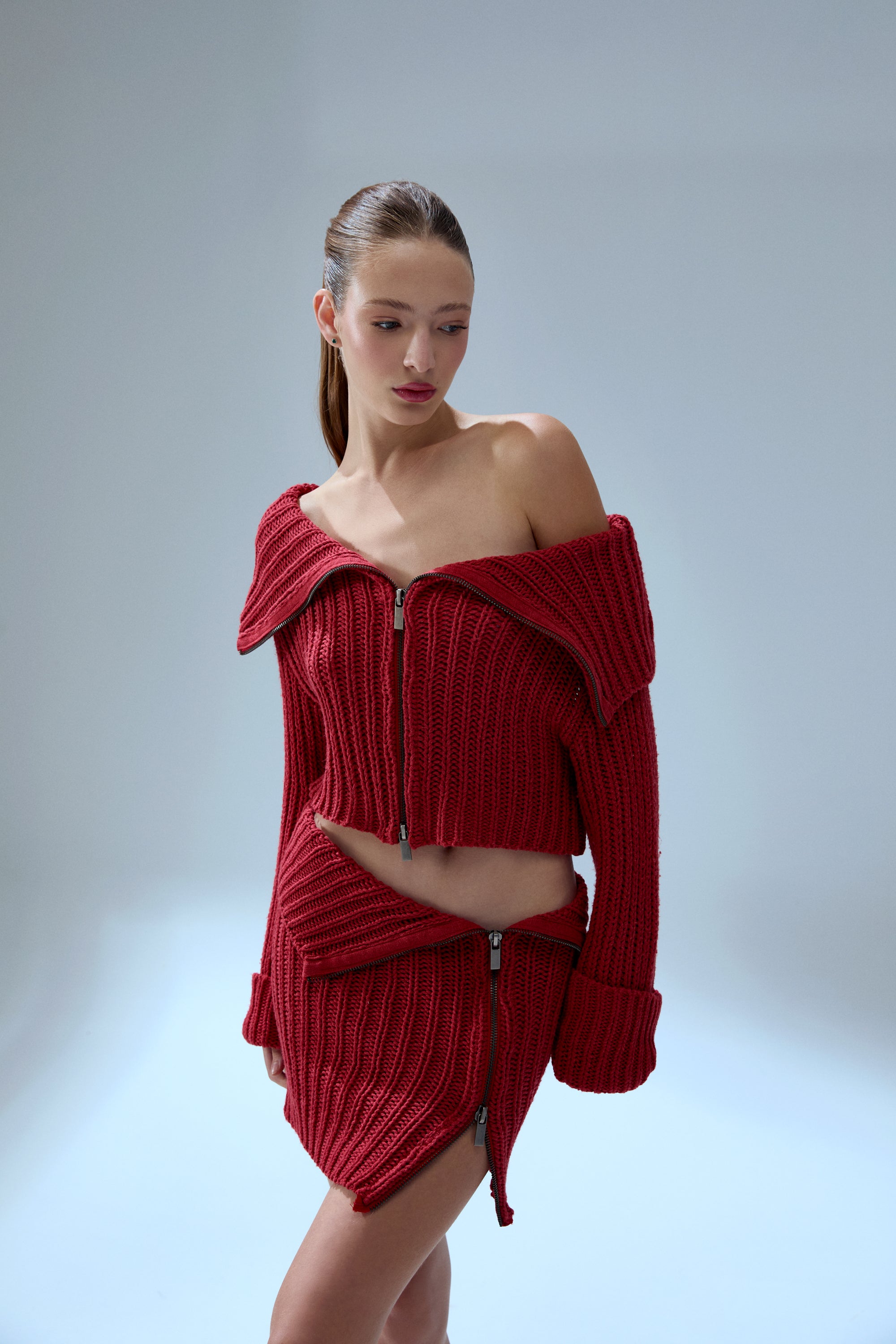 YOUR *ITCH ZIPPED KNIT SKIRT - SAMBA