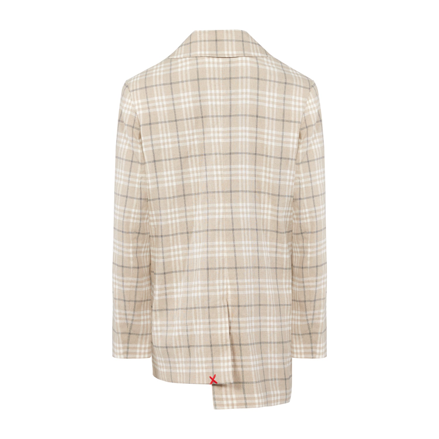 Free Heaven Multicolor Checked Blazer - Fog