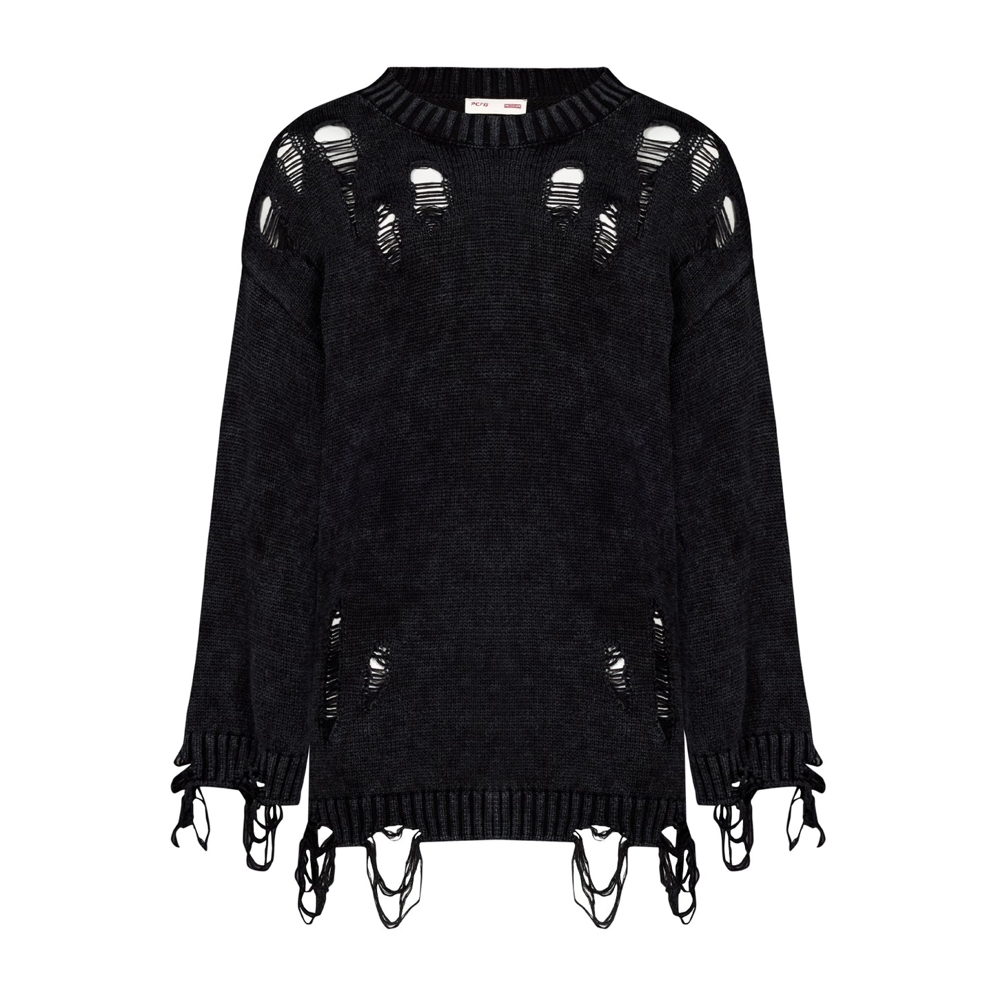 Your *itch Yırtık Görünümlü Triko Kazak