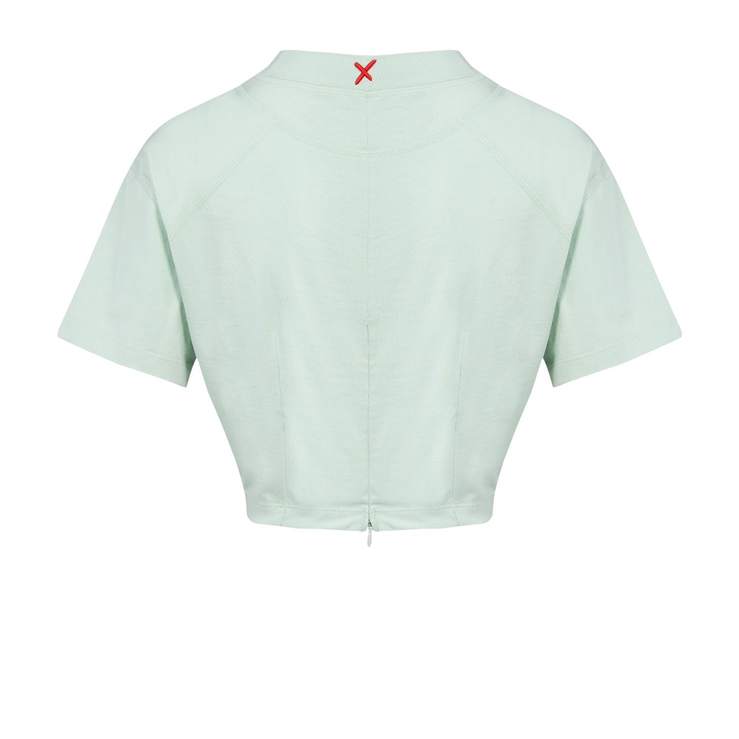 Pure Cotton Free Heaven Crop Tshirt - Surf Spray