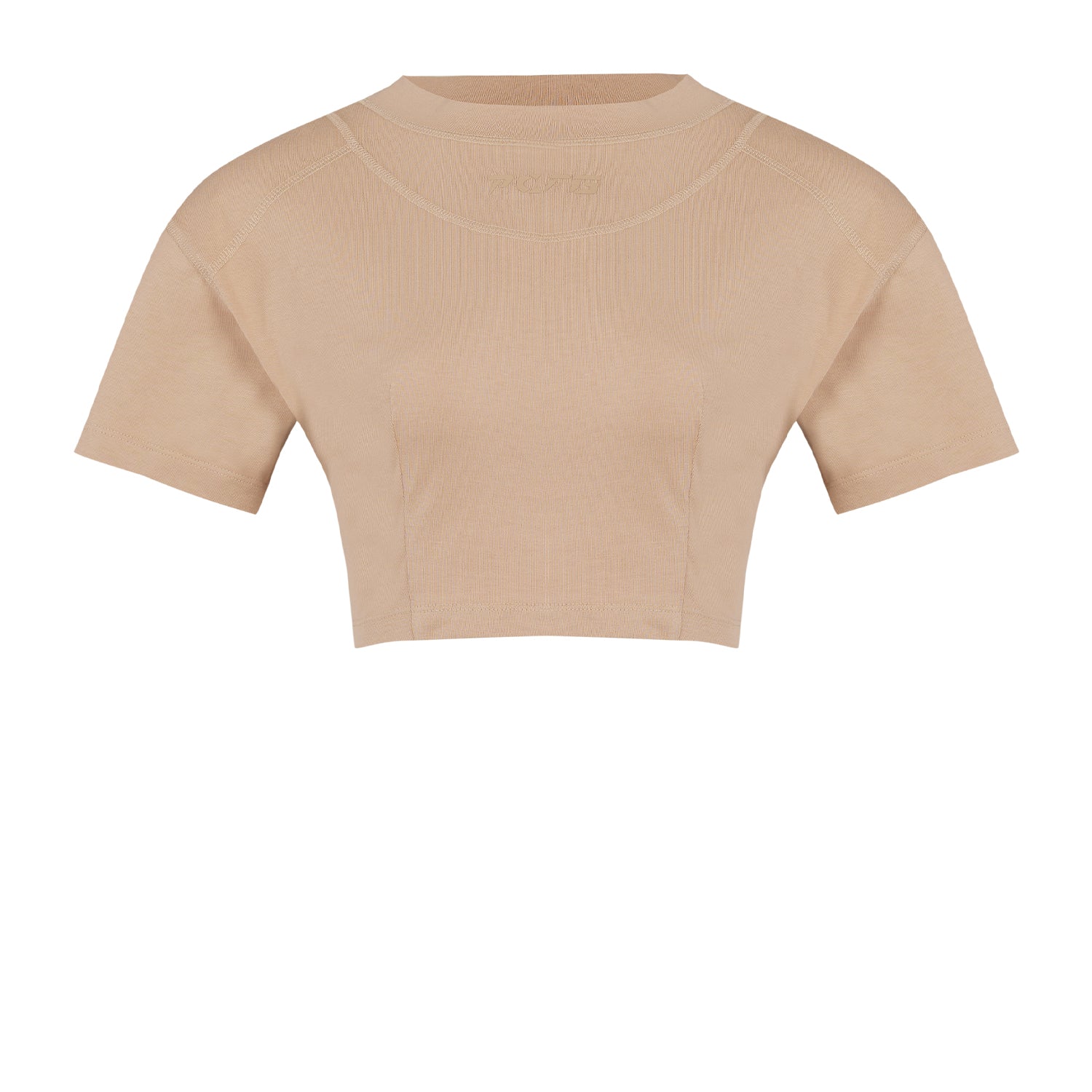 Free Heaven Crop Tshirt - Warm Taupe