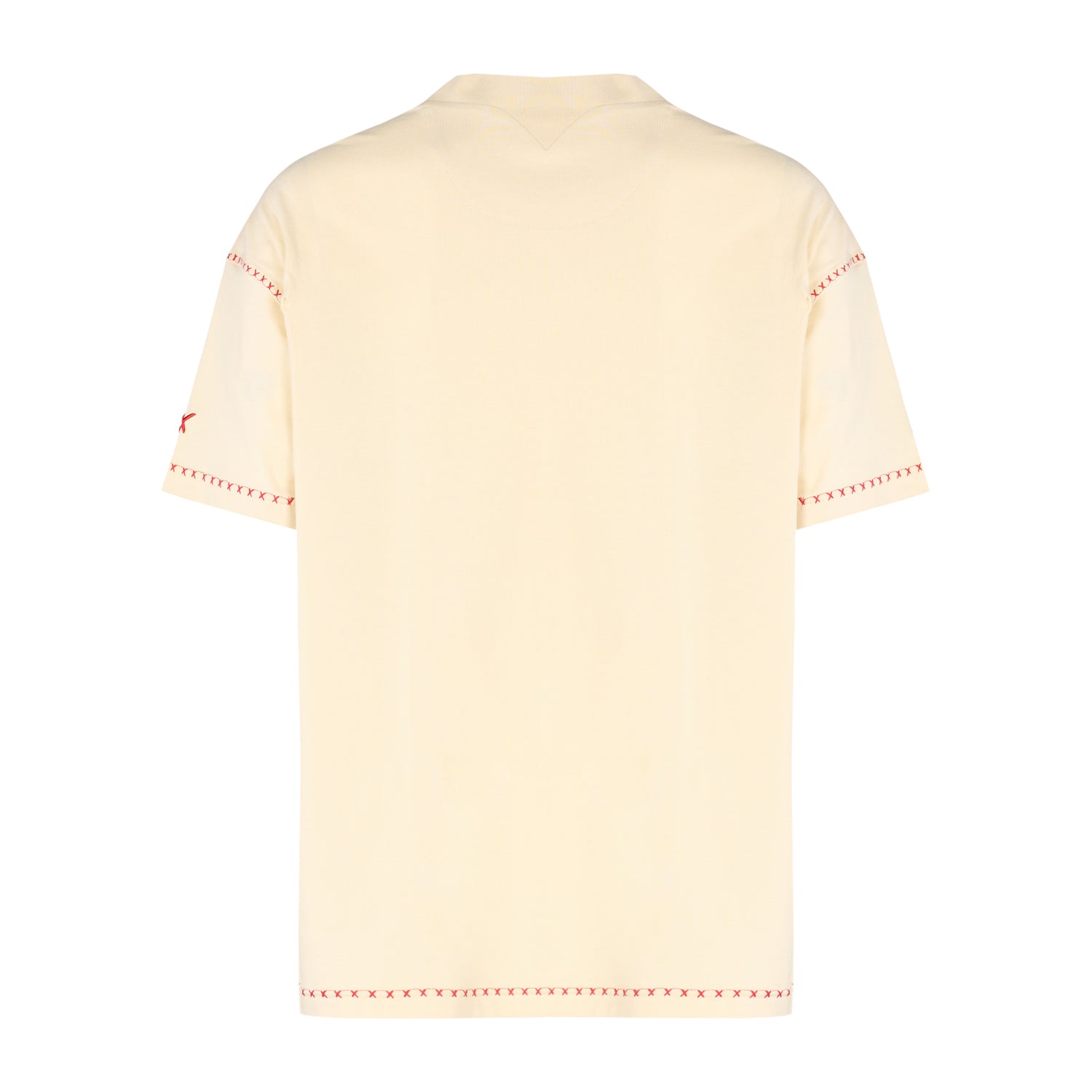 Pure Cotton Free Heaven Crochet Men T-Shirt - Fog