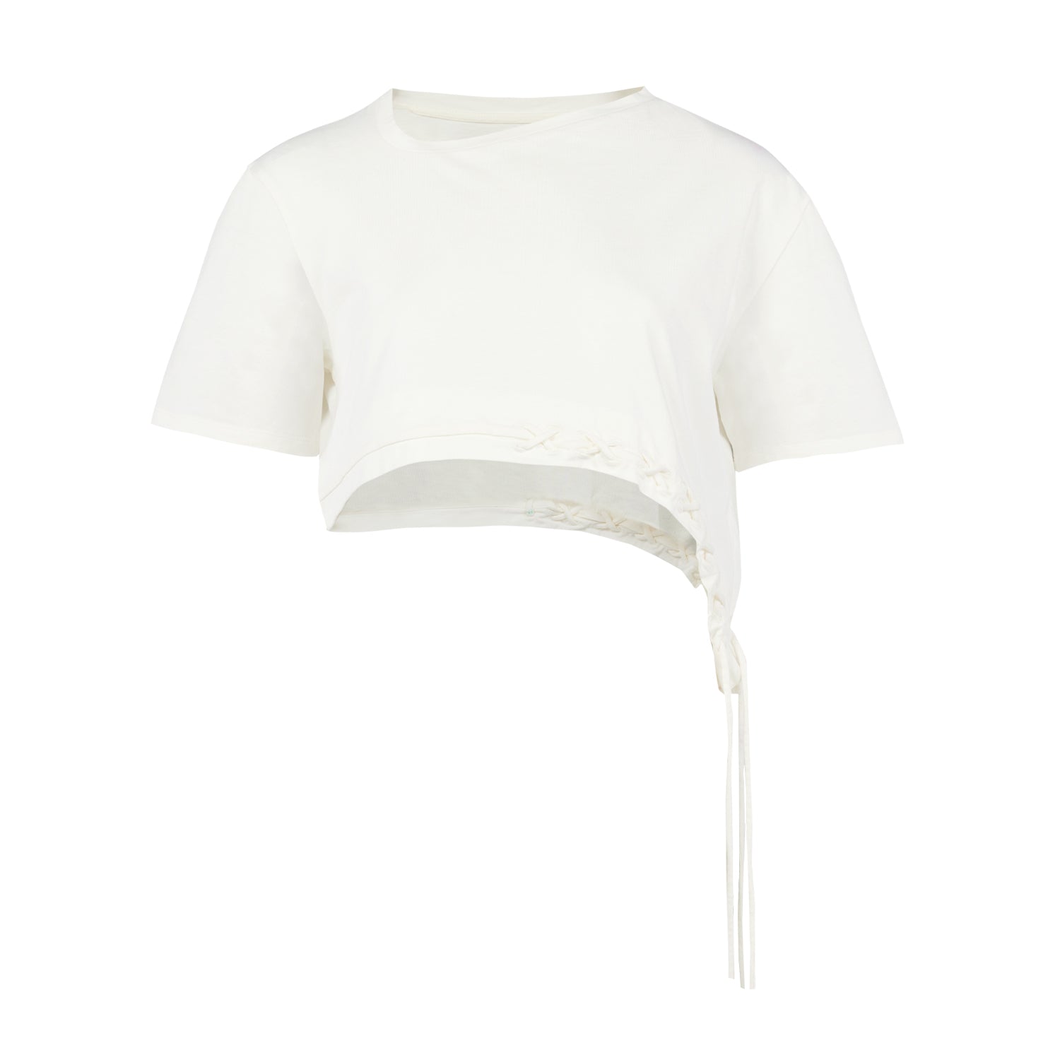 Free Heaven Crop String Tshirt - White