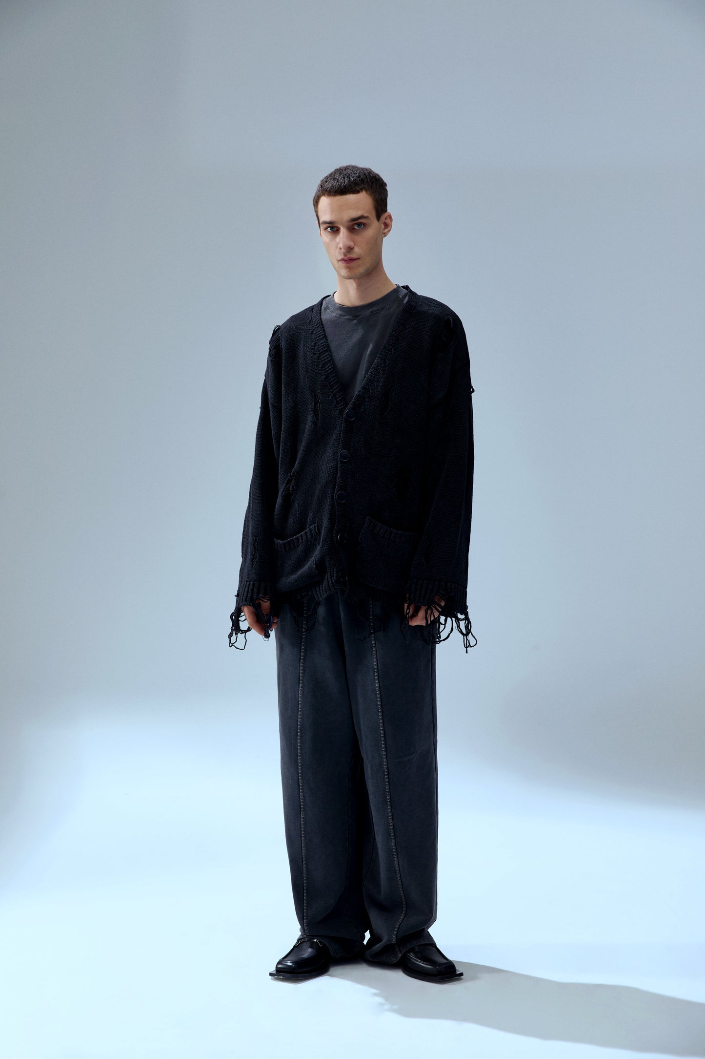 Your *itch Yırtık Görünümlü Triko Hırka