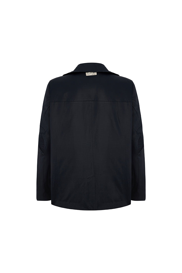 Day to Night in LA Parlak Dokuma Blazer Ceket