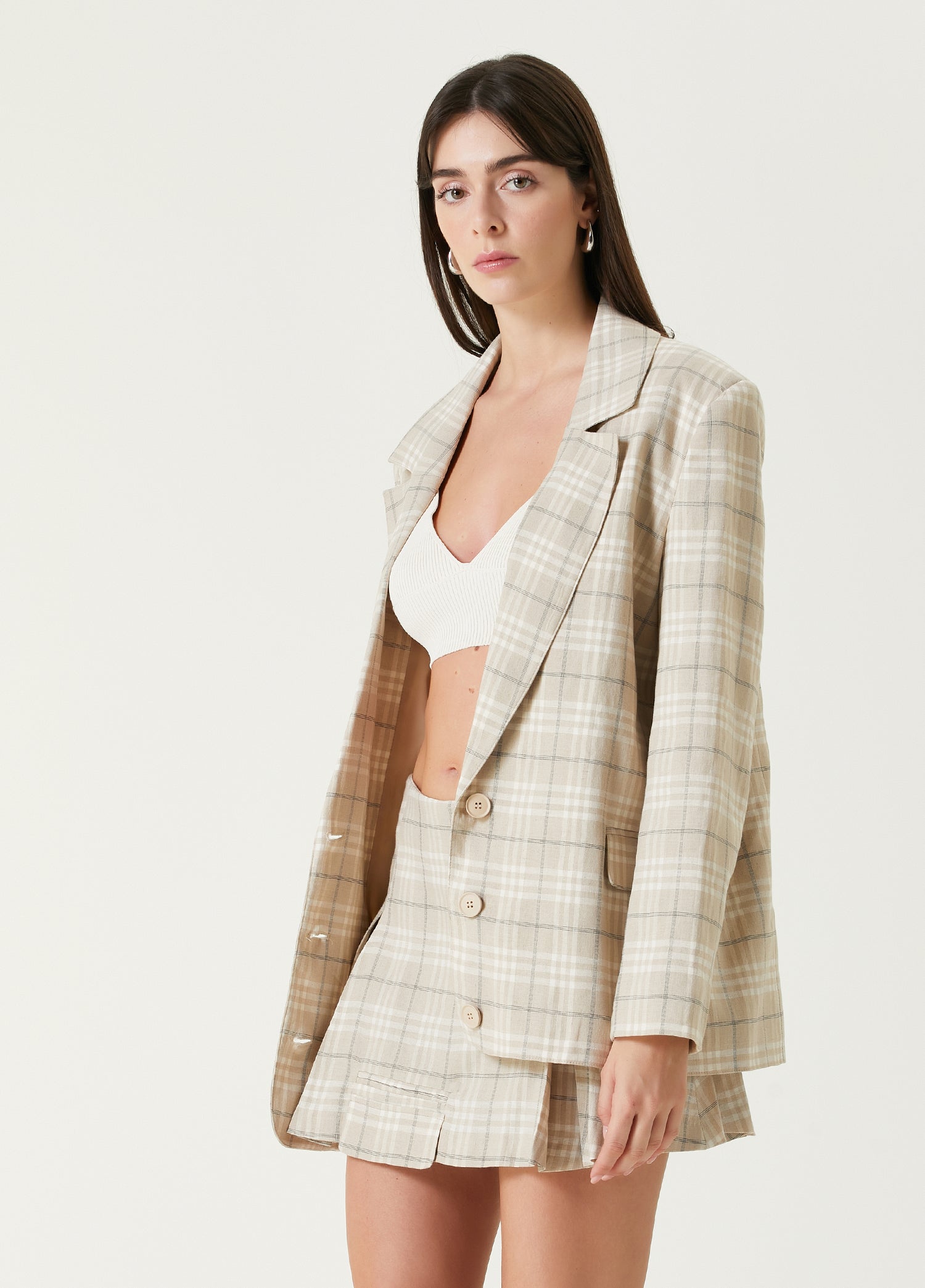 Free Heaven Multicolor Checked Blazer