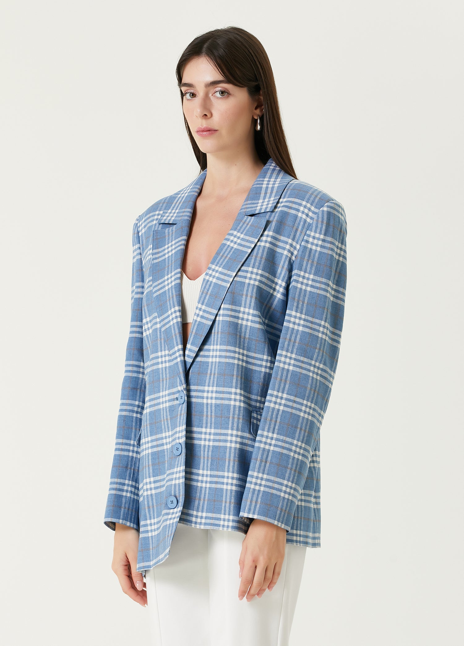 Free Heaven Multicolor Checked Blazer