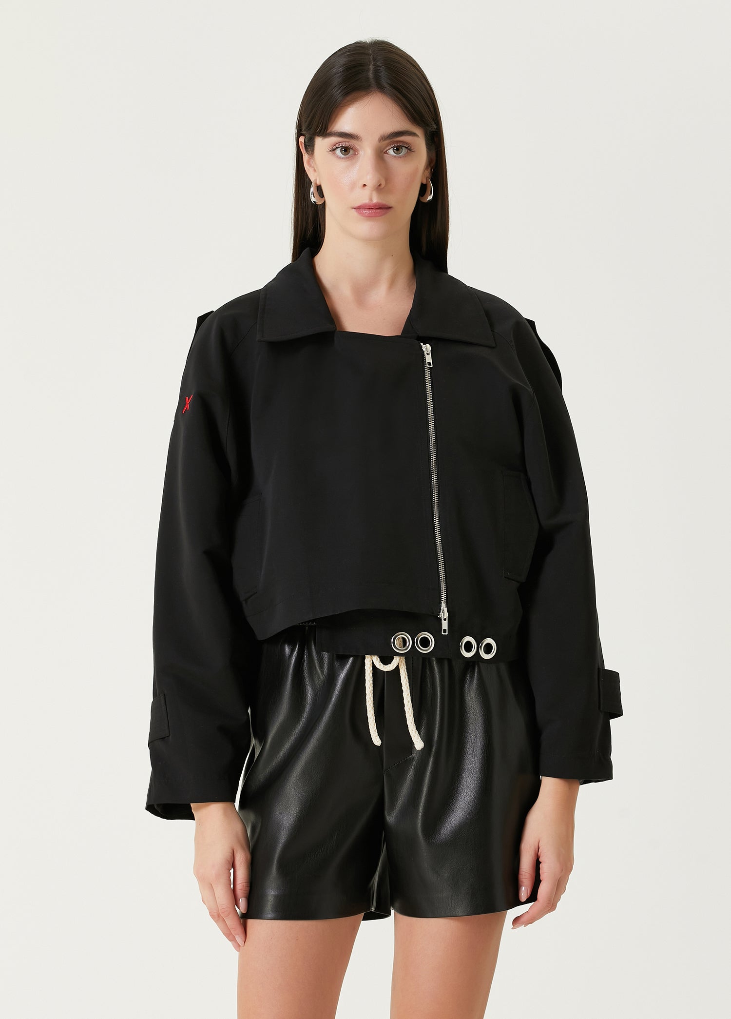 FREE HEAVEN CROPPED TRENCHCOAT