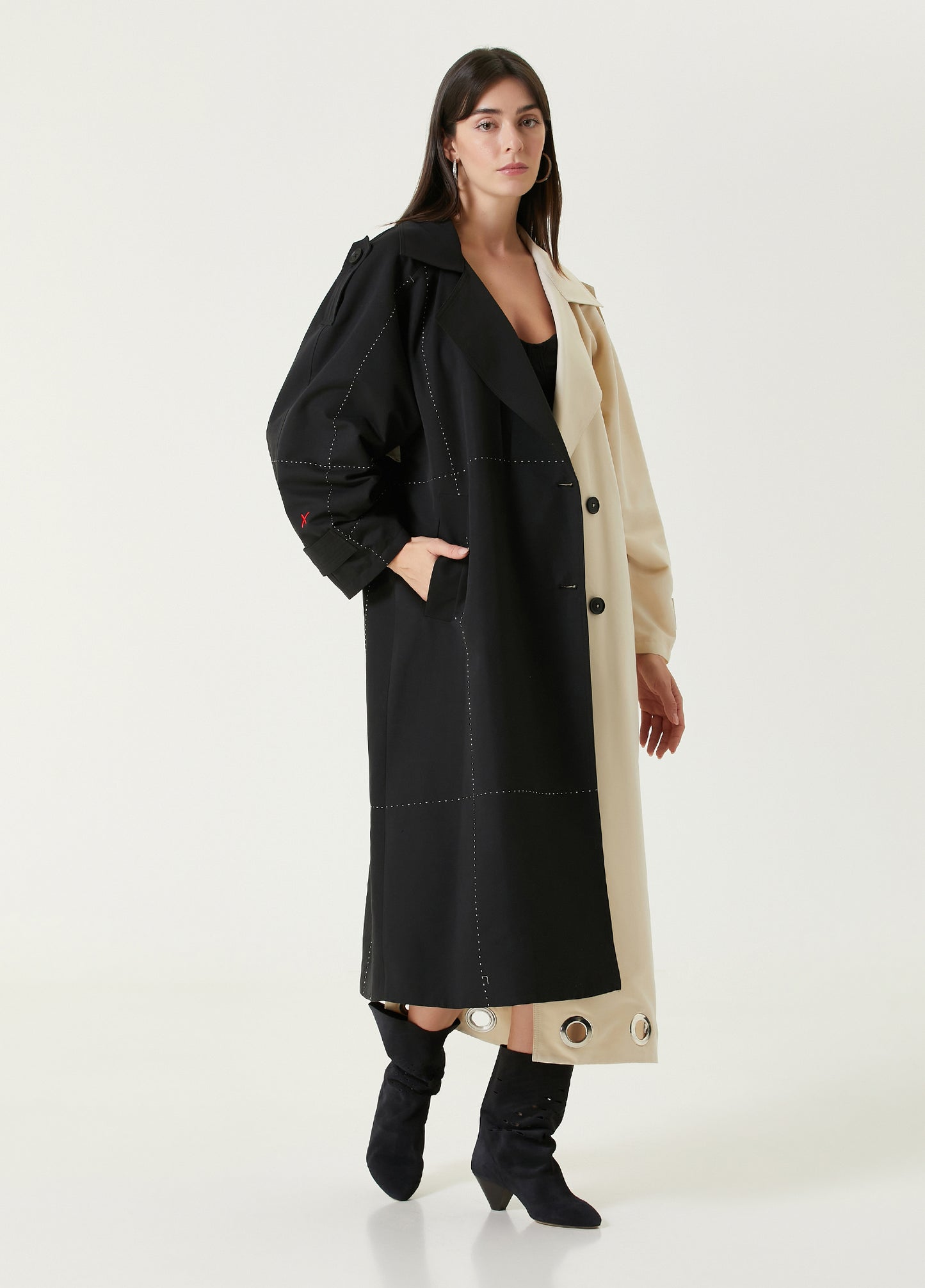 Free Heaven Çok Renkli Trençkot