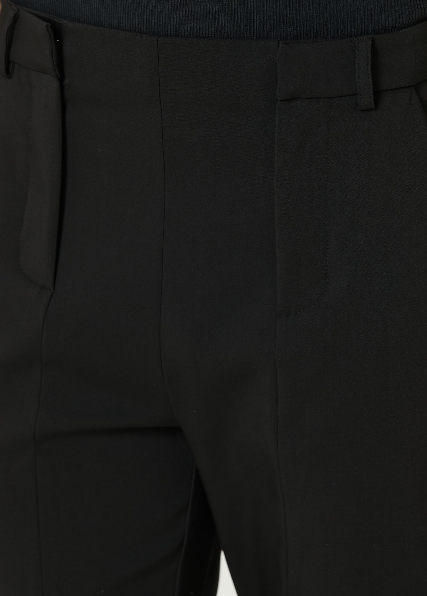 Cotton Free Heaven Casual Two Zipped Pant - Black