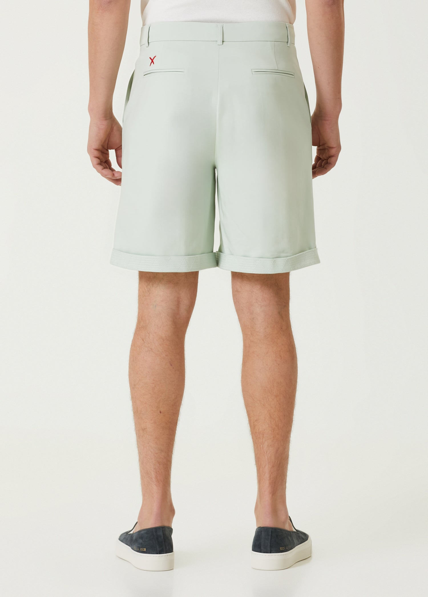 Cotton Free Heaven Casual Two Zipped Shorts - Surf Spray