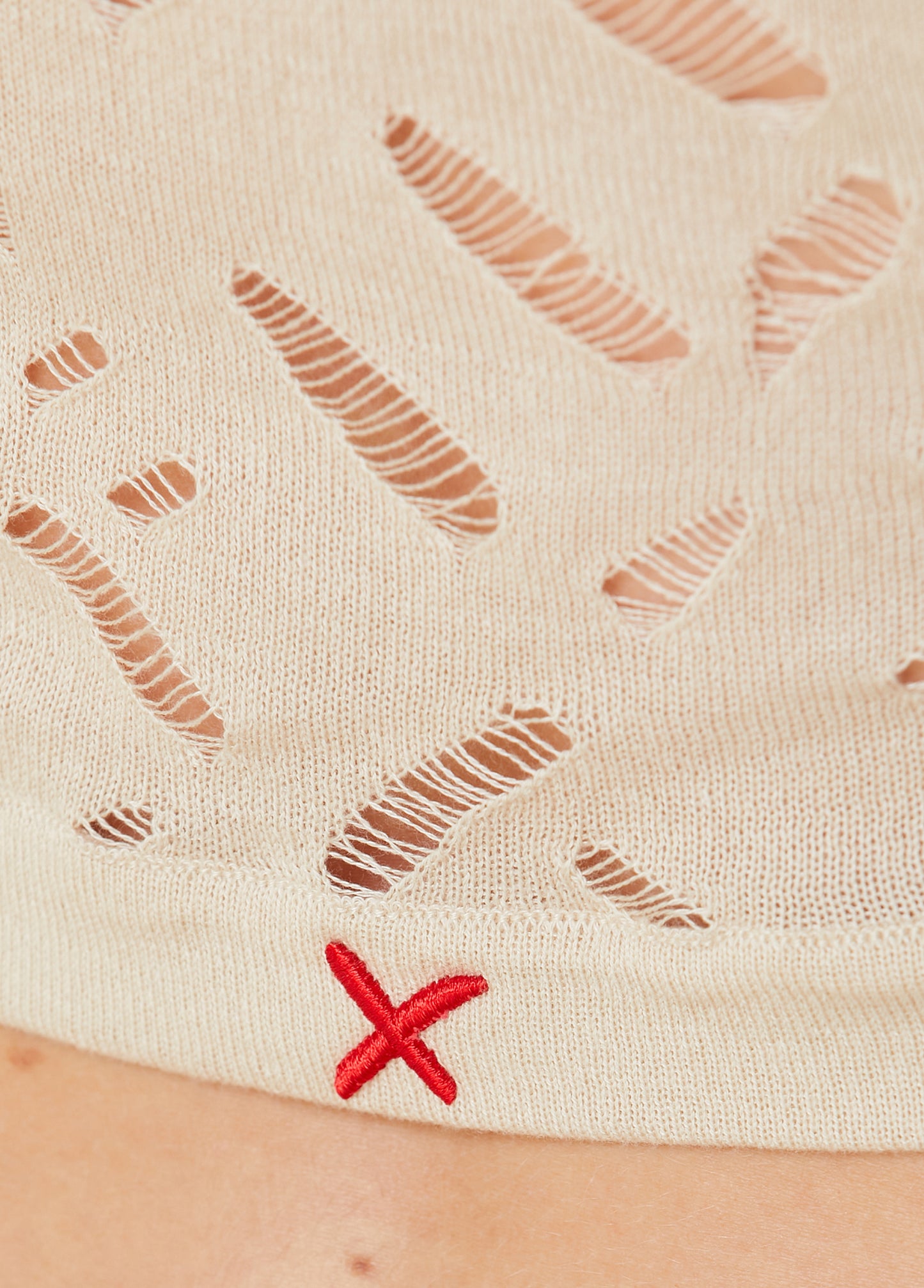 Free Heaven Kısa Yırtık Triko