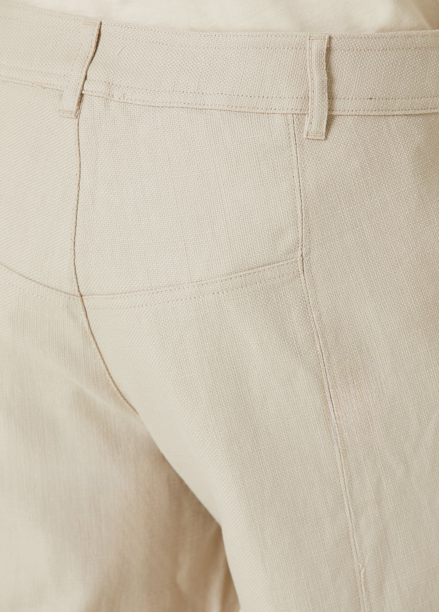 Linen Blend Free Heaven Pant With Pocket - Fog