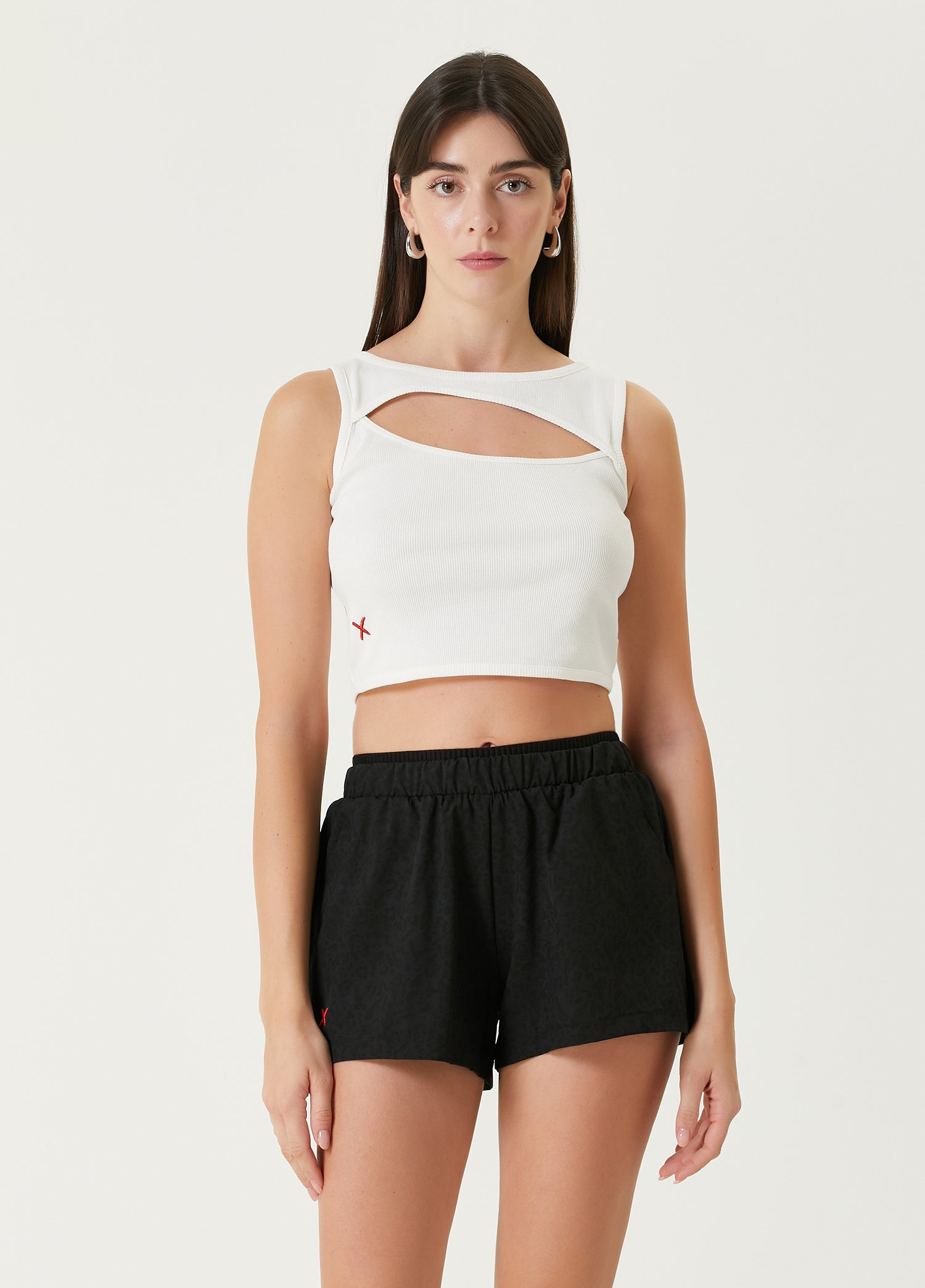 Free Heaven Rib Crop Tank Top - Blanc De Blanc