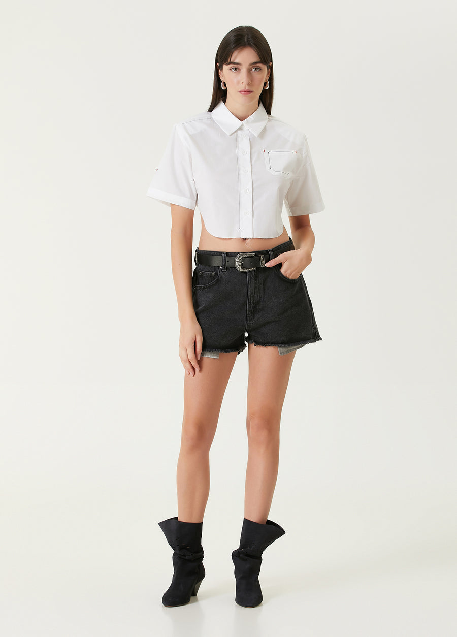 Free Heaven Striped Crop Shirt