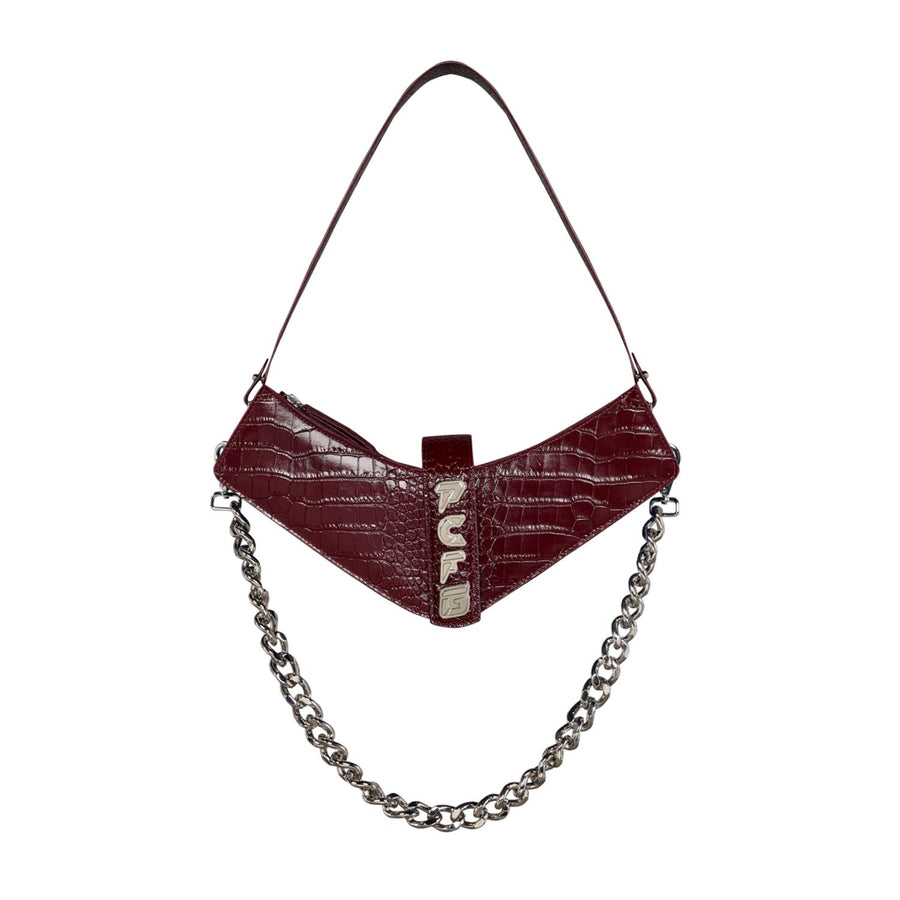 Bordo Boomerang Çanta