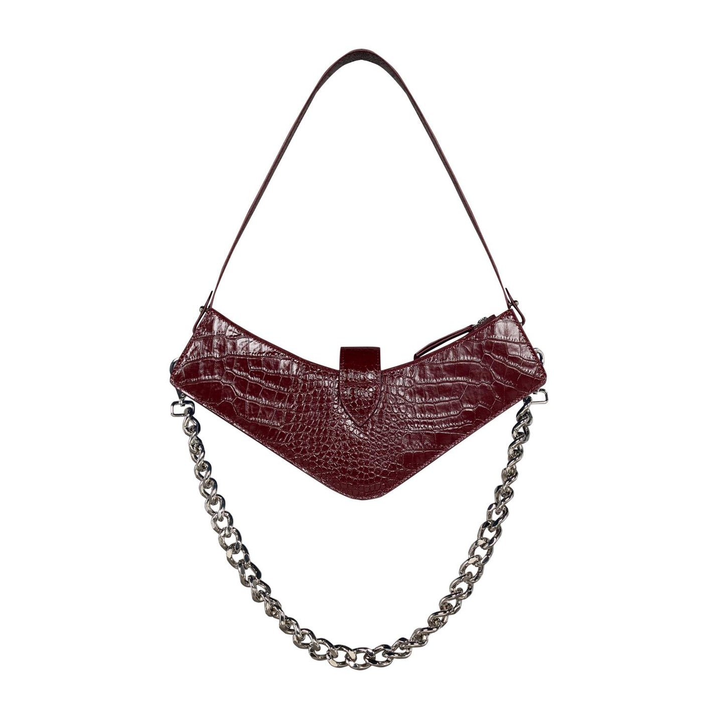 Bordo Boomerang Çanta