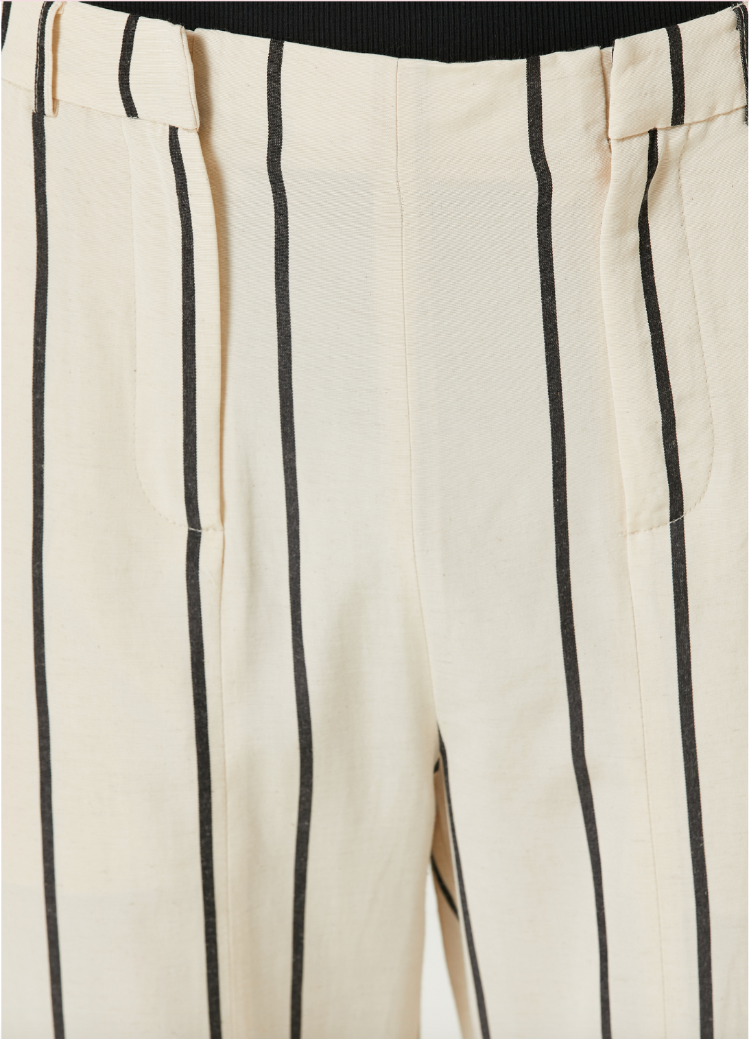 Silk & Linen Blend Free Heaven Kutnia Striped Two Zipped Pant