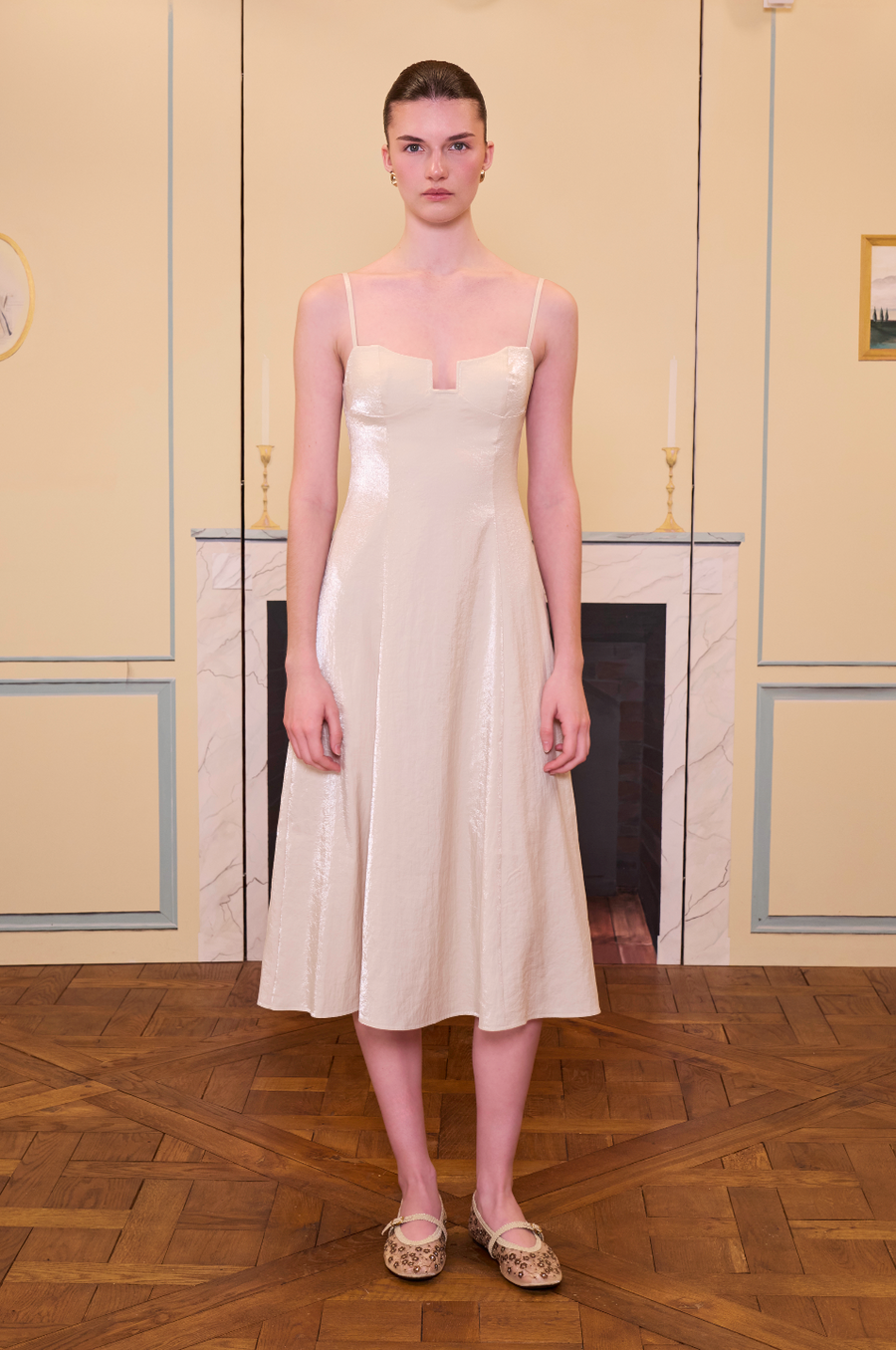 Daydreamers Askılı Midi Elbise