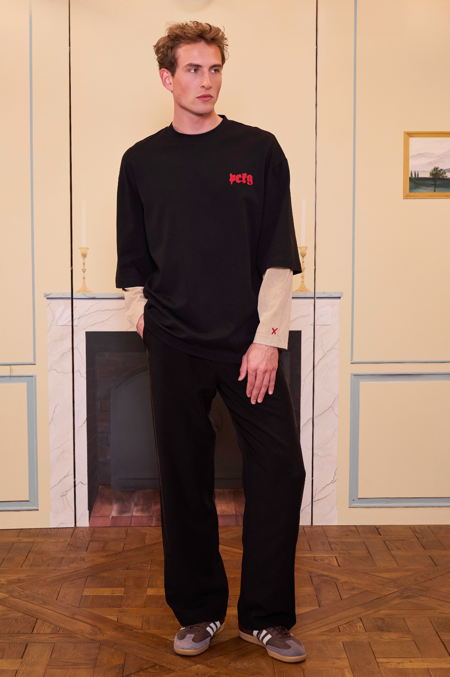 Daydreamers Asit Yıkama Kol Detaylı Baskılı Tişört