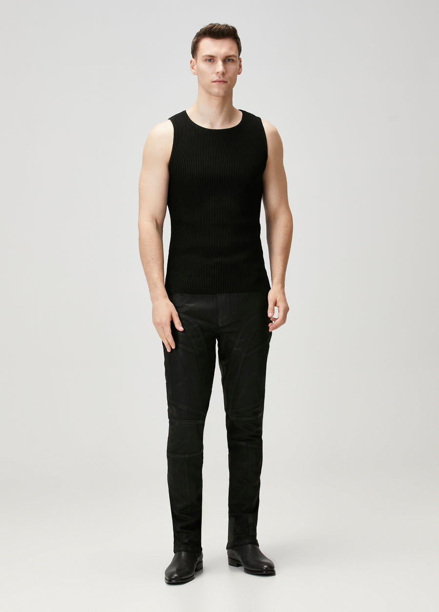 Day to Night in LA Parlak Dokulu Denim Pantolon