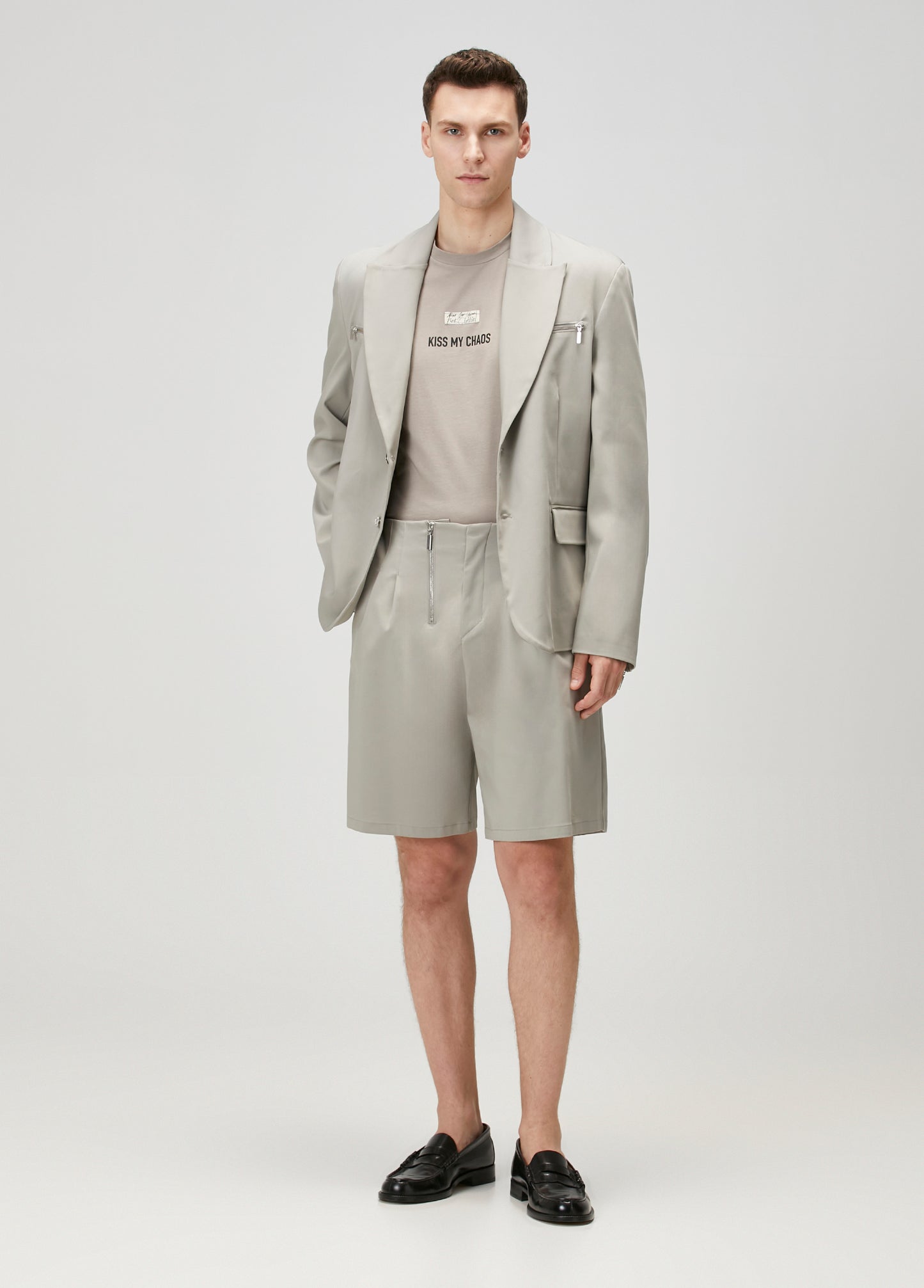 Day to Night in LA Fermuarlı Dokuma Şort