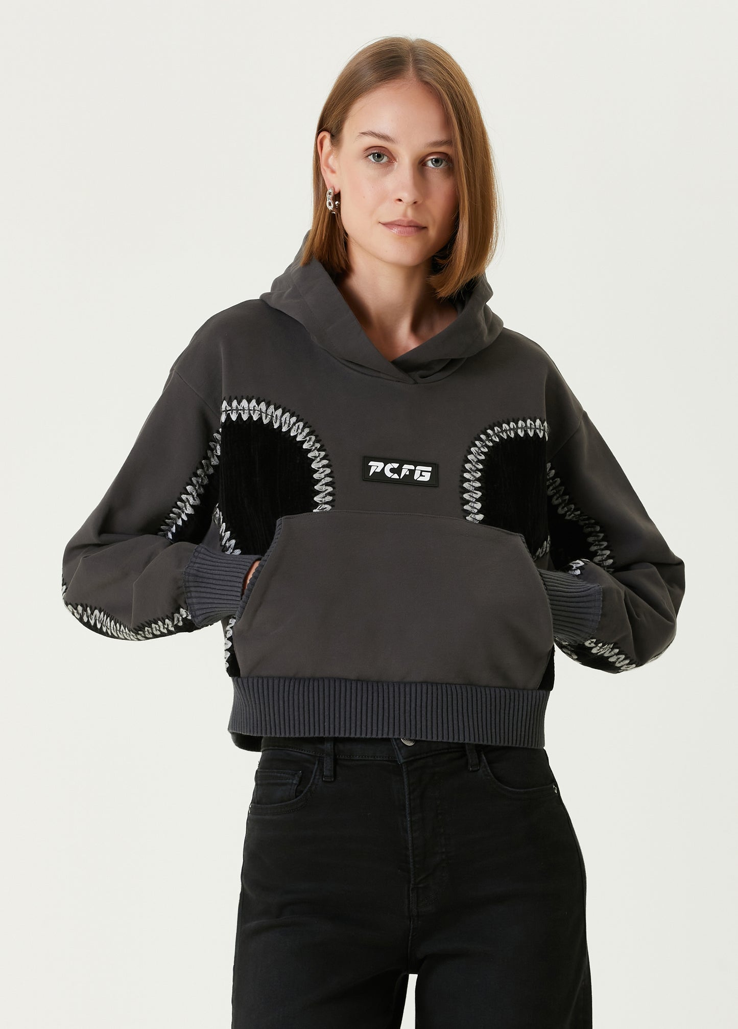 Boomerang Panelli Kadın Hoodie