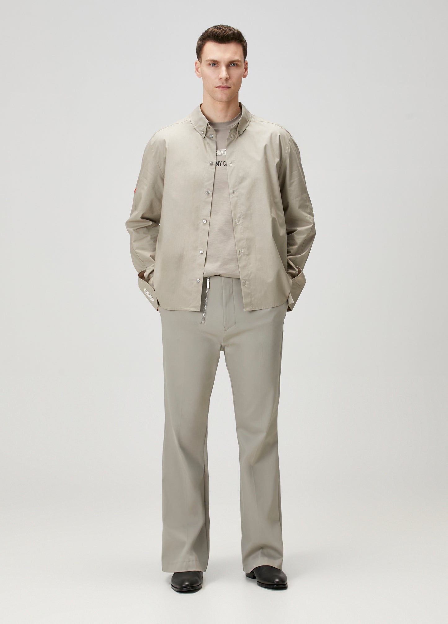 Day to Night in LA Regular Fit Dokuma Flare Pantolon