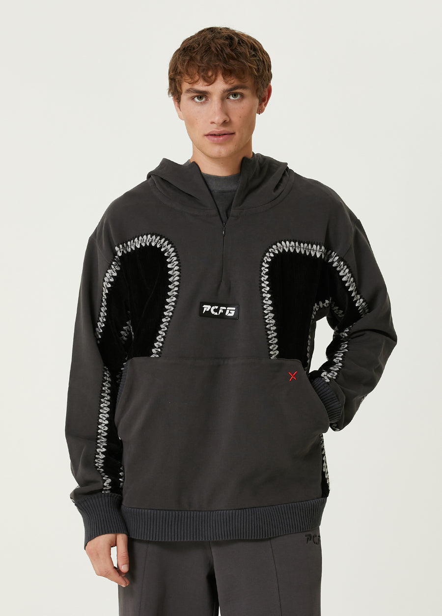 Boomerang Panelled Hoodie