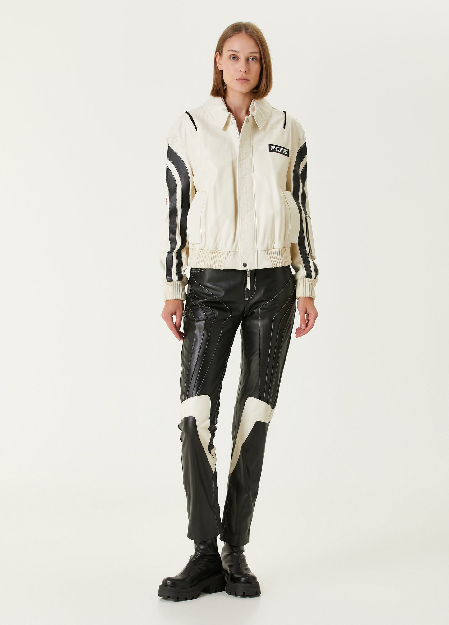 Boomerang Deri Biker Ceket