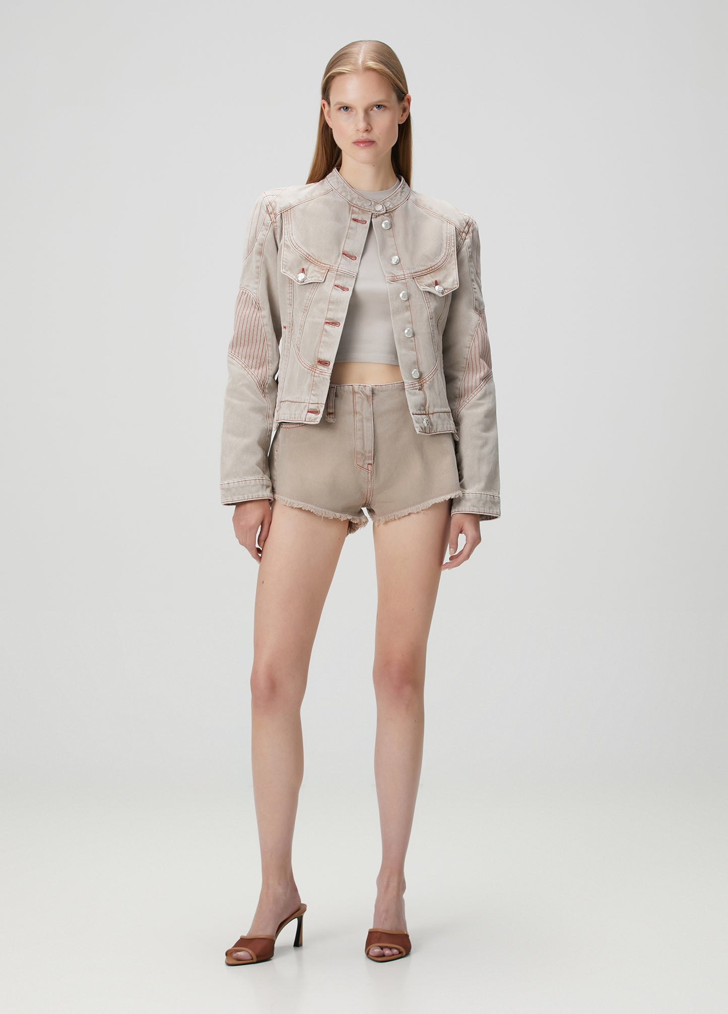 Day to Night in LA Slim Fit Kısa Tişört