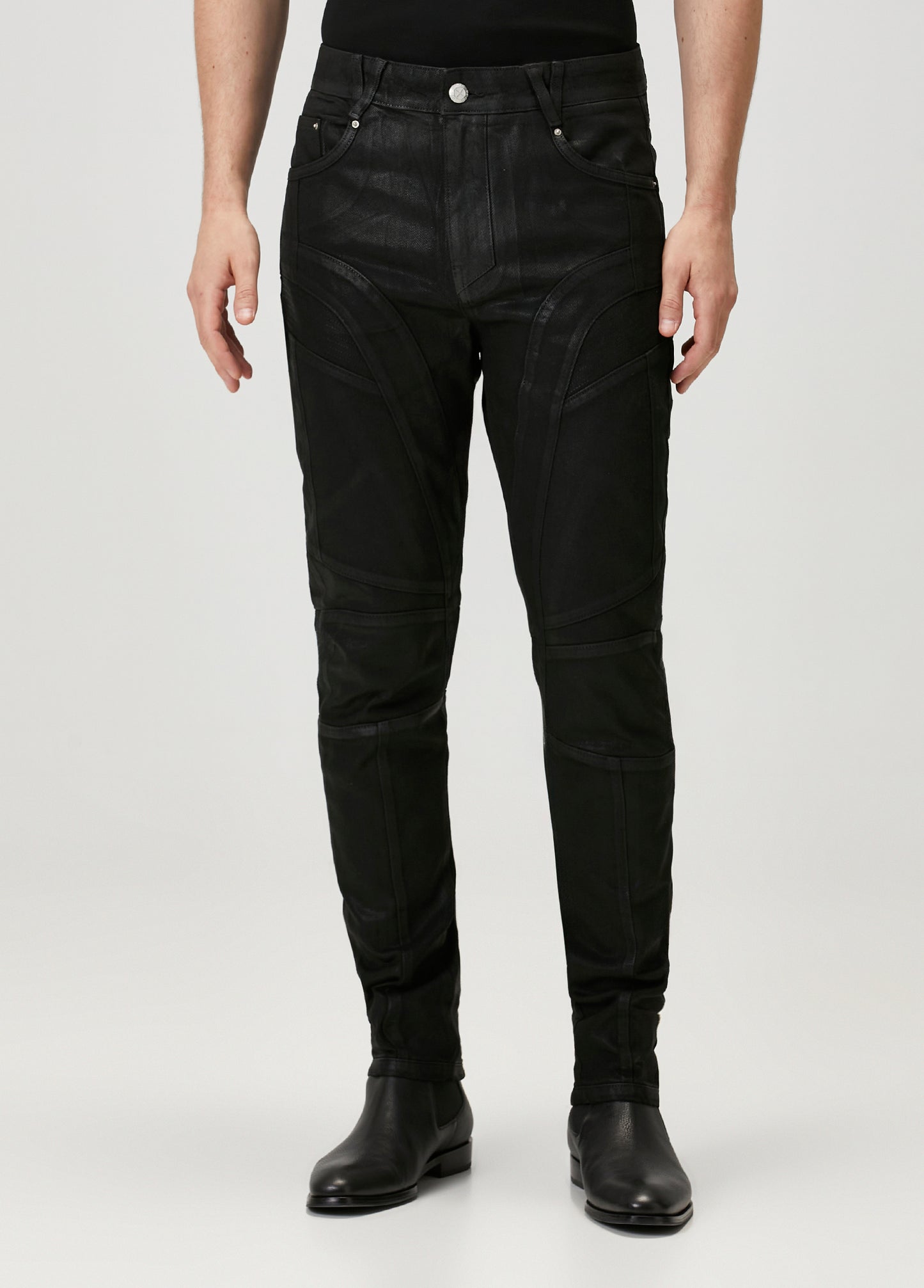 Day to Night in LA Parlak Dokulu Denim Pantolon