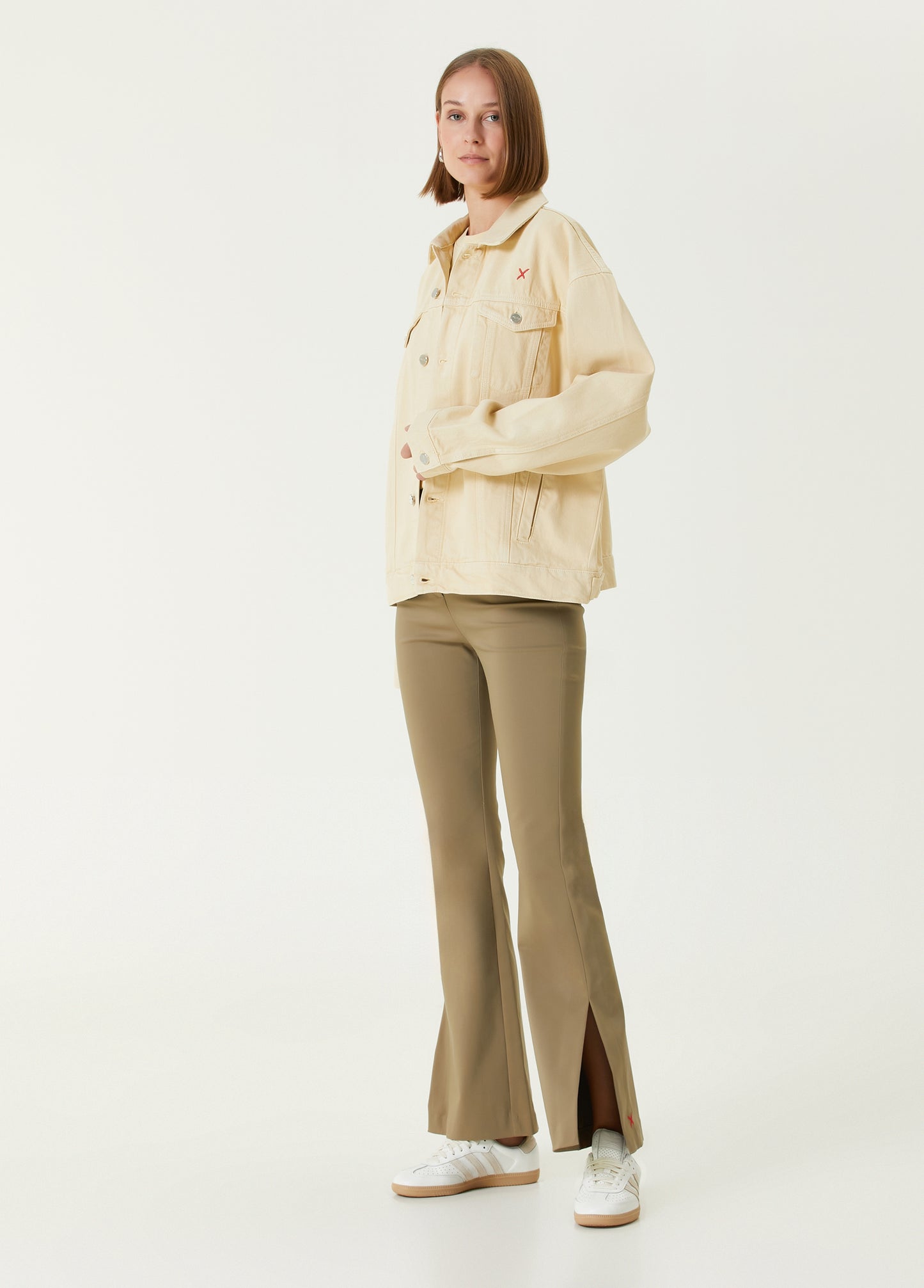 Boomerang Logolu Denim Ceket