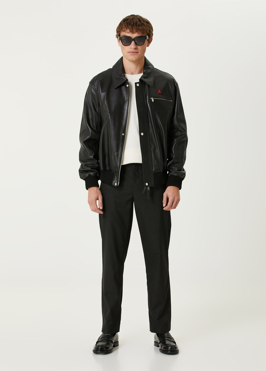 Boomerang Deri Bomber Ceket