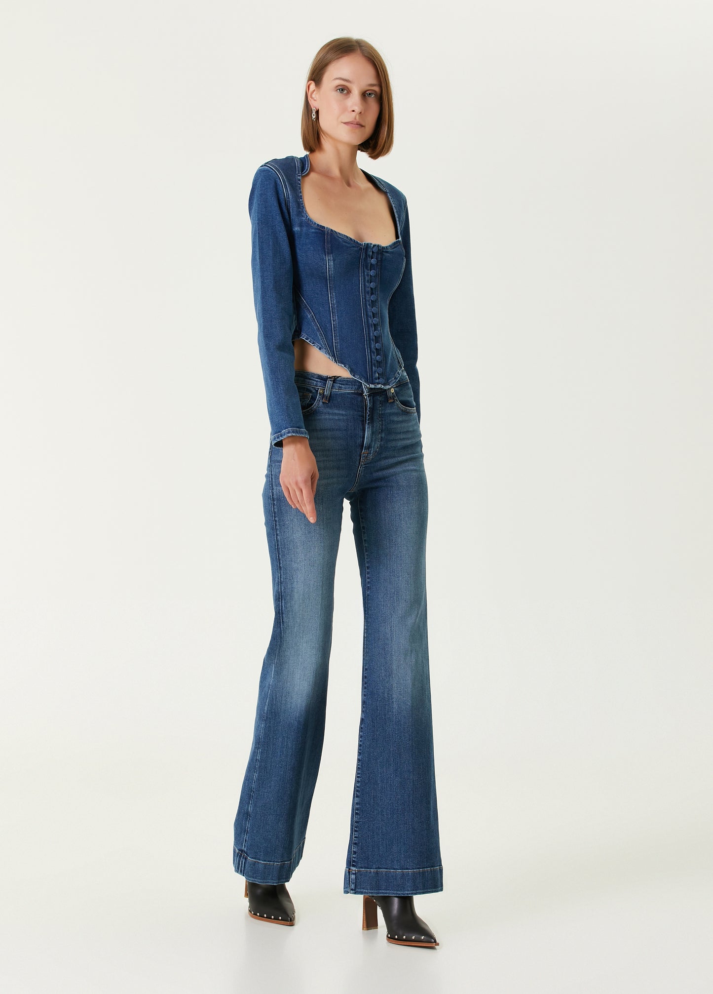 Your *itch Korse Denim Üst