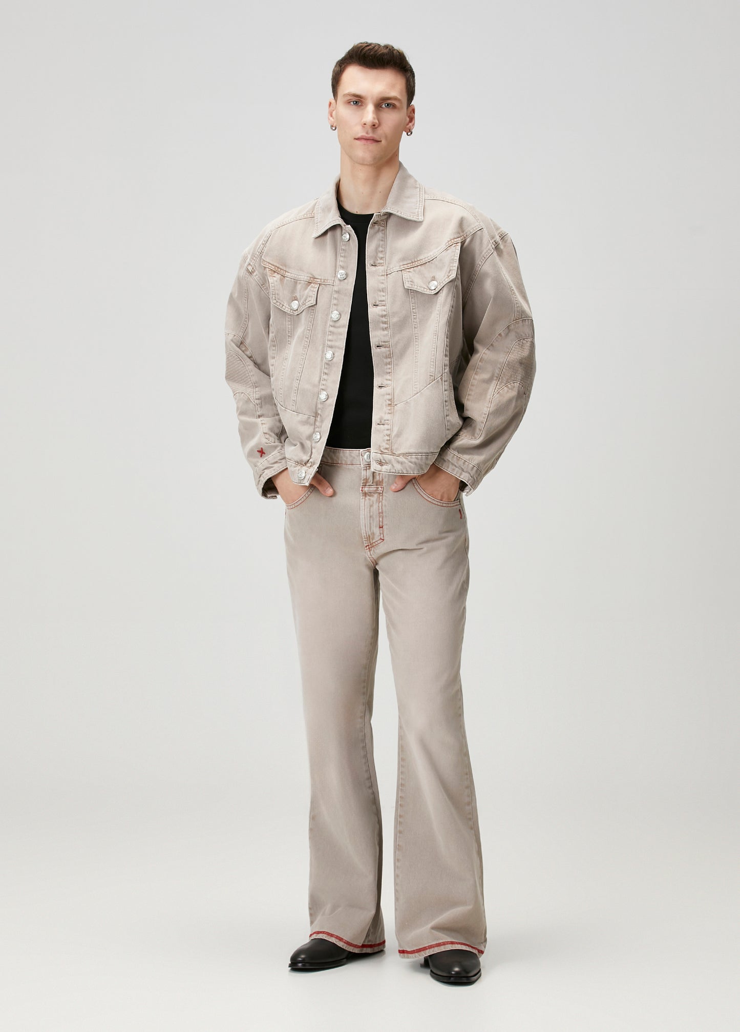 Day to Night in LA Soluk Görünümlü Denim Ceket