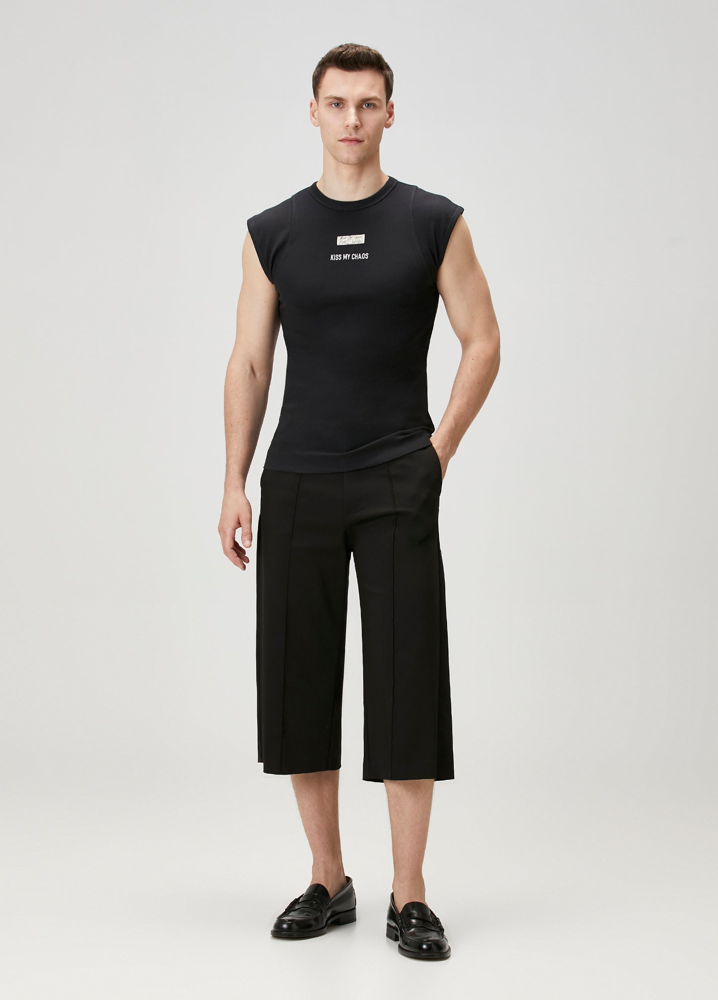 Day to Night in LA Yama Detaylı Rib Atlet