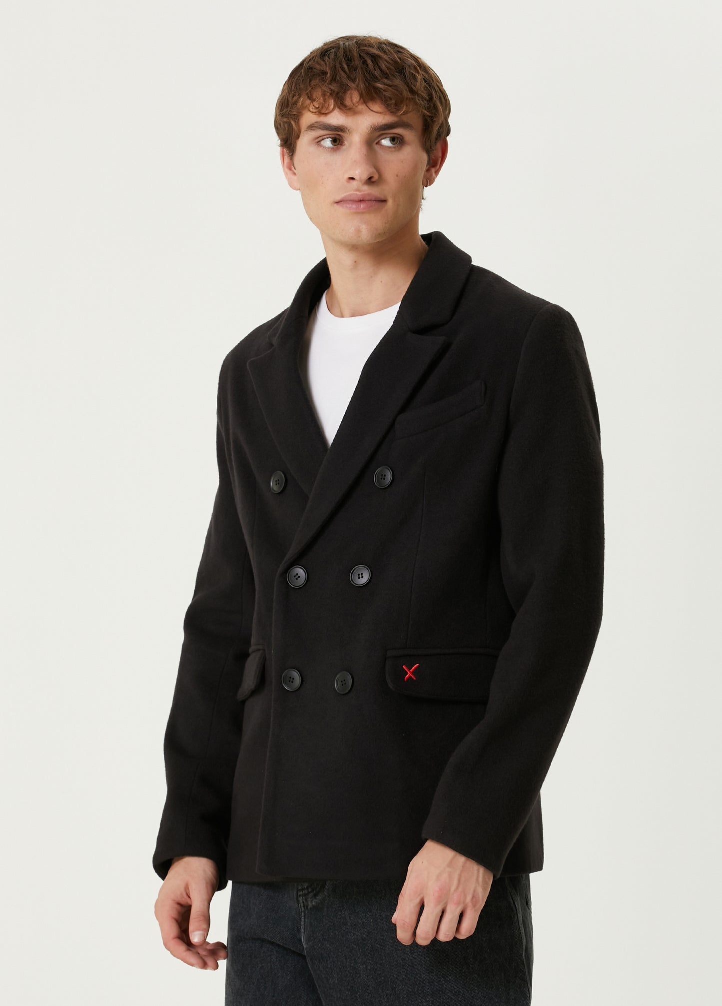 Boomerang Çift Düğmeli Kaban